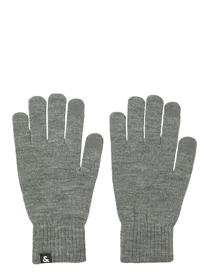 Jack & Jones - JACBARRY KNITTED GLOVES NOOS - kollektsioonid - grey melange - 1