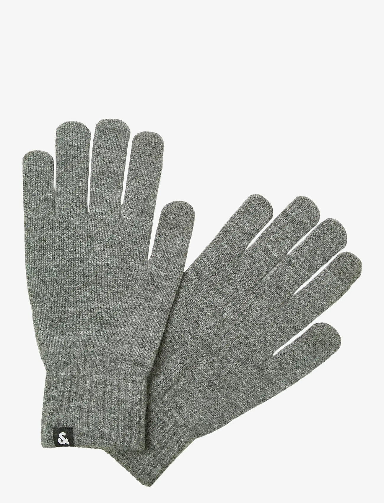 Jack & Jones - JACBARRY KNITTED GLOVES NOOS - kollektsioonid - grey melange - 3