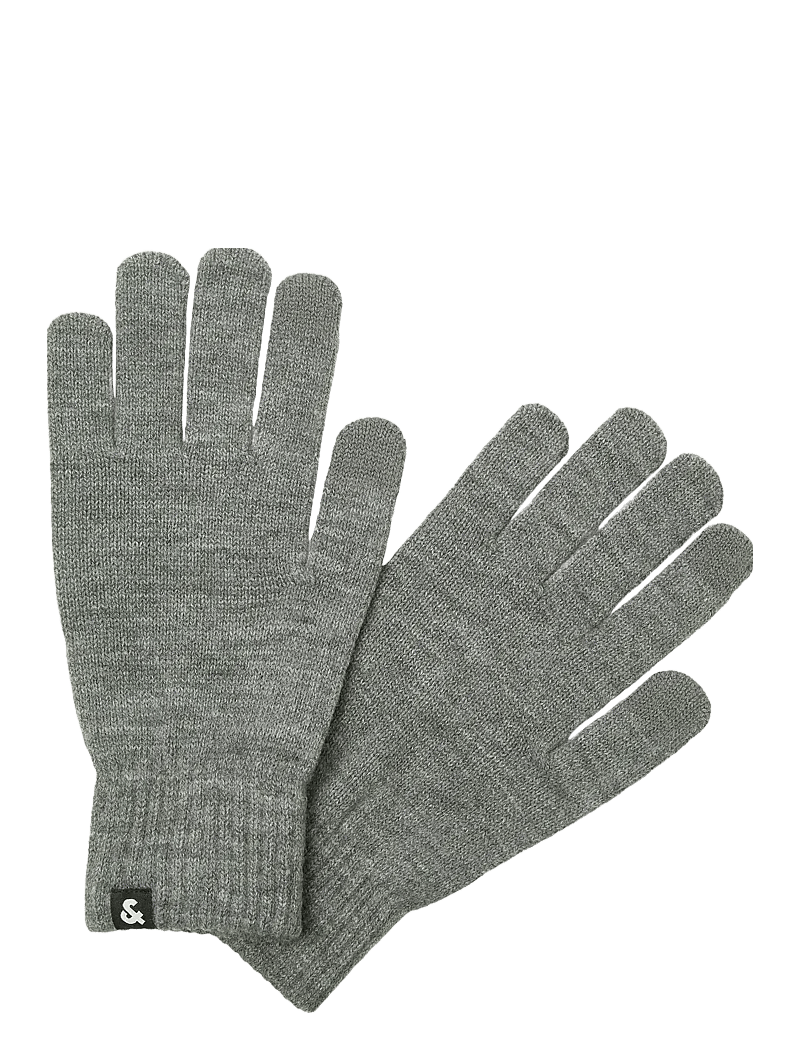 Jack & Jones - JACBARRY KNITTED GLOVES NOOS - kollektsioonid - grey melange - 3