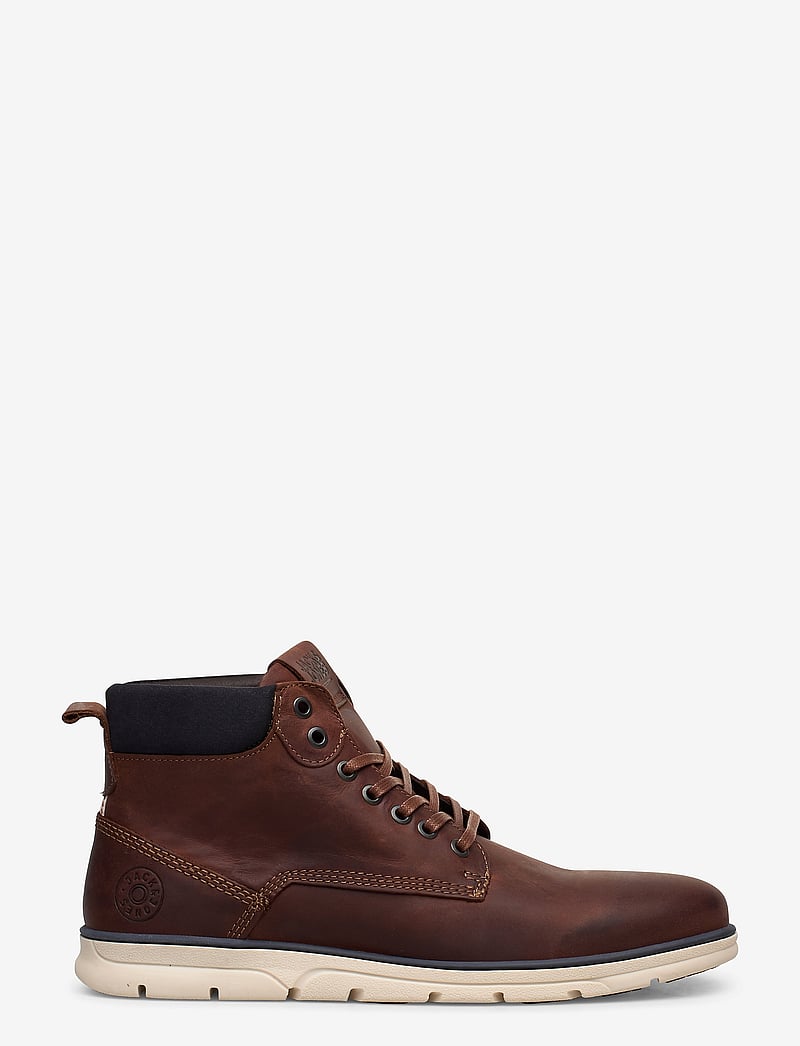 Jack & Jones - JFWTUBAR LEATHER BRANDY SN - støvler med snøre - brandy brown - 2
