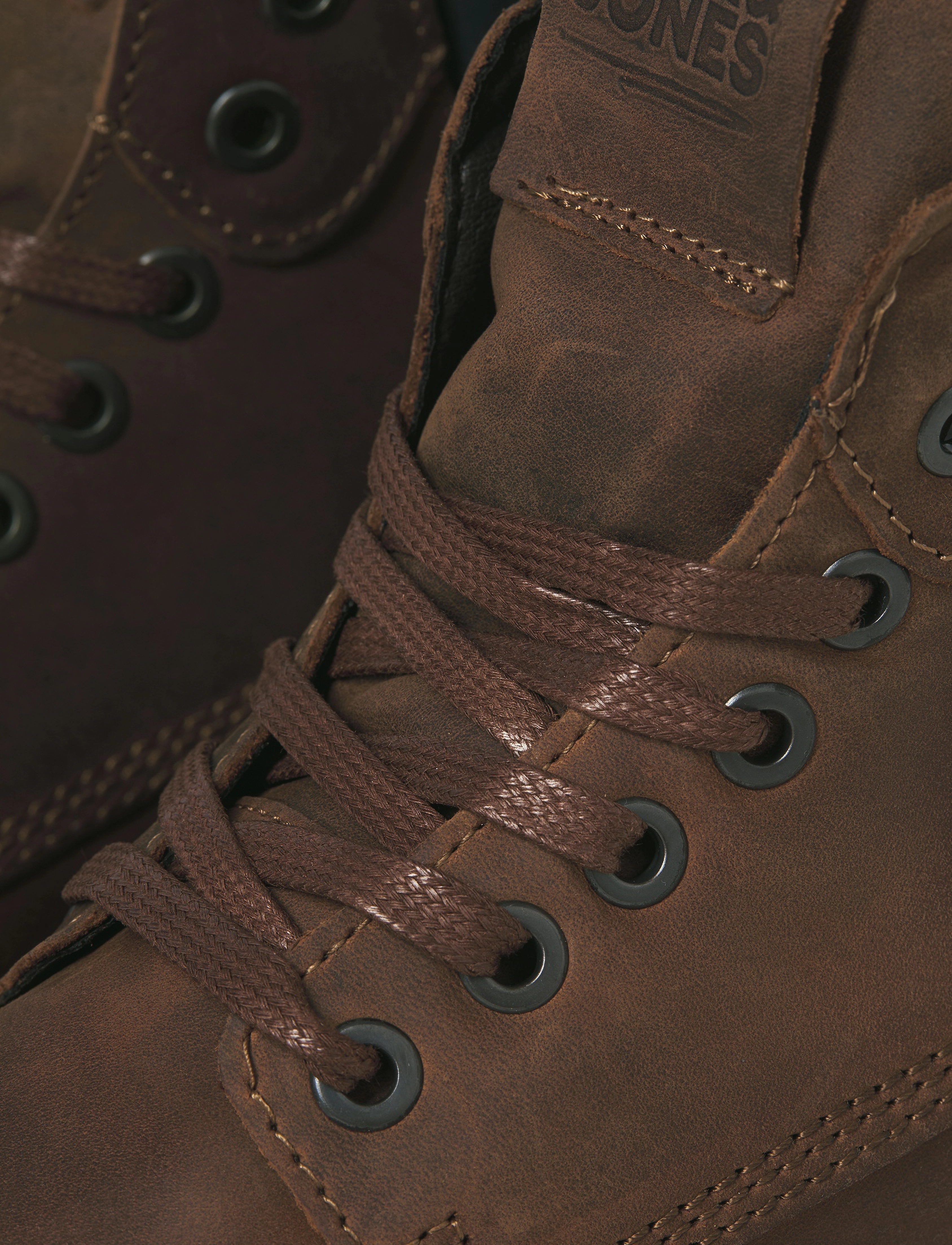 Jack & Jones JFWTUBAR LEATHER BRANDY SN - Streetstyle - BRANDY BROWN / brown
