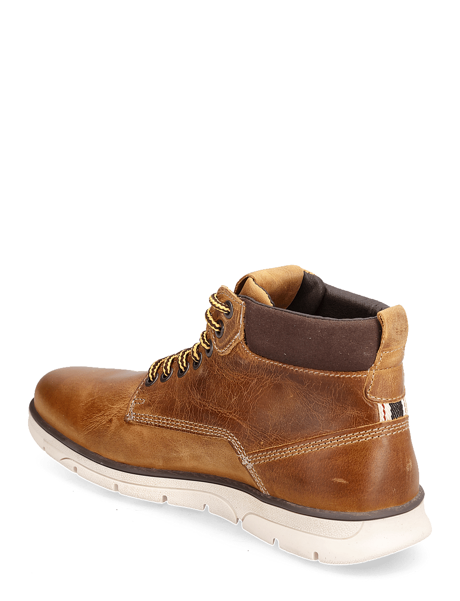 Jack & Jones - JFWTUBAR LEATHER HONEY SN - støvler med snøre - honey - 3