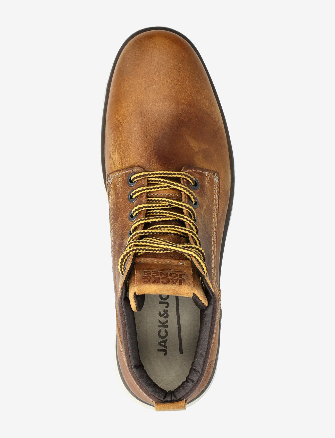 Jack & Jones - JFWTUBAR LEATHER HONEY SN - laced boots - honey - 4