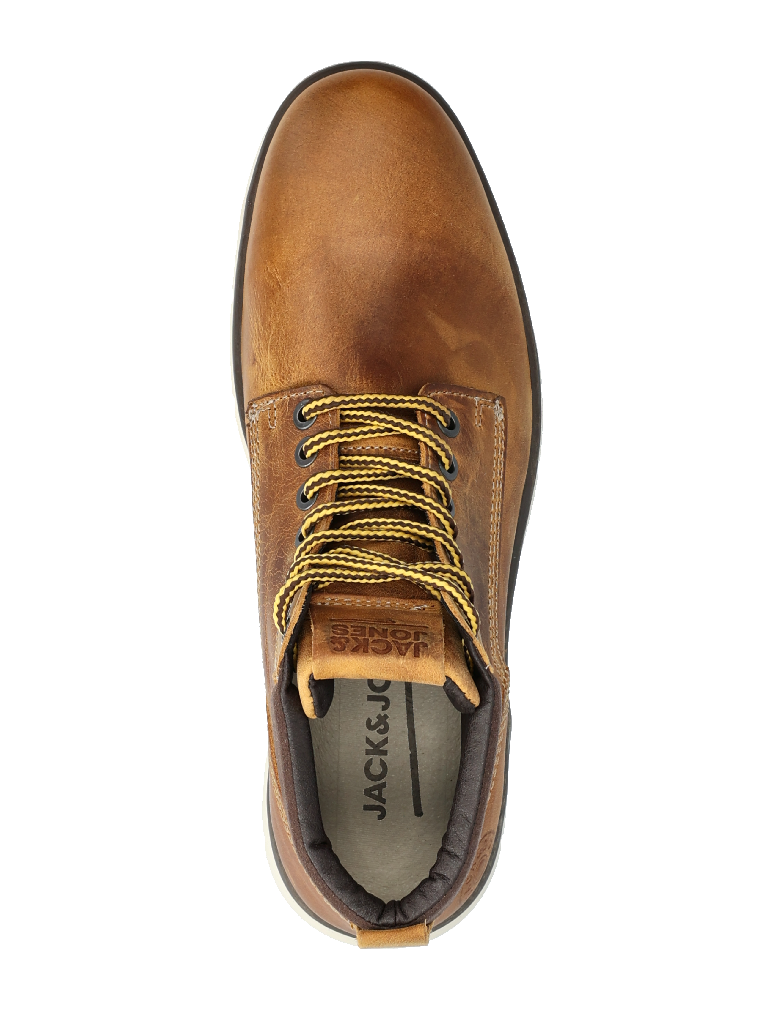 Jack & Jones - JFWTUBAR LEATHER HONEY SN - støvler med snøre - honey - 4