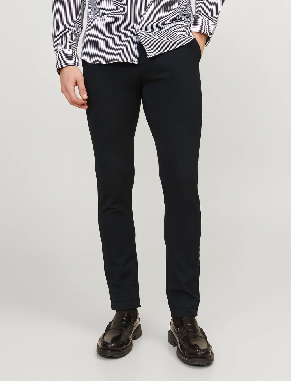 Jack & Jones - JPSTMARCO CONNOR BLACK NOOS - chinos - black - 0