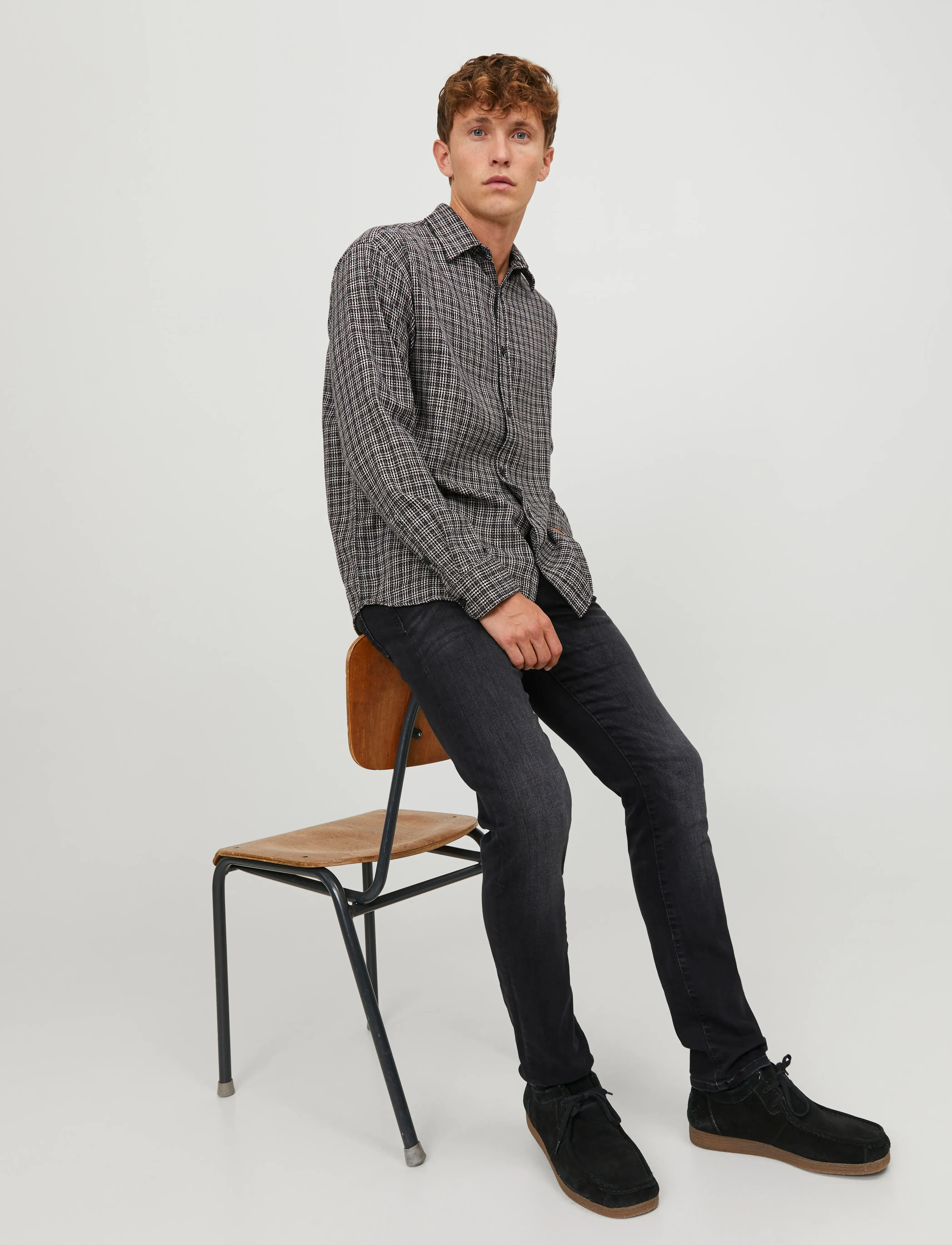 Jack & Jones JJIGLENN JJICON JJ 557 50SPS NOOS - Tänavastiil - BLACK DENIM / black