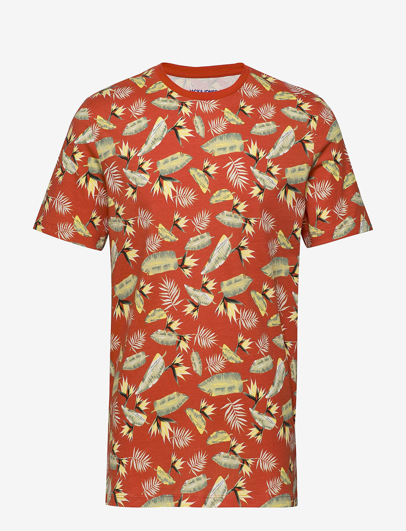 Jack & Jones - JORTROPIC AOP TEE SS CREW NECK - chili - 0