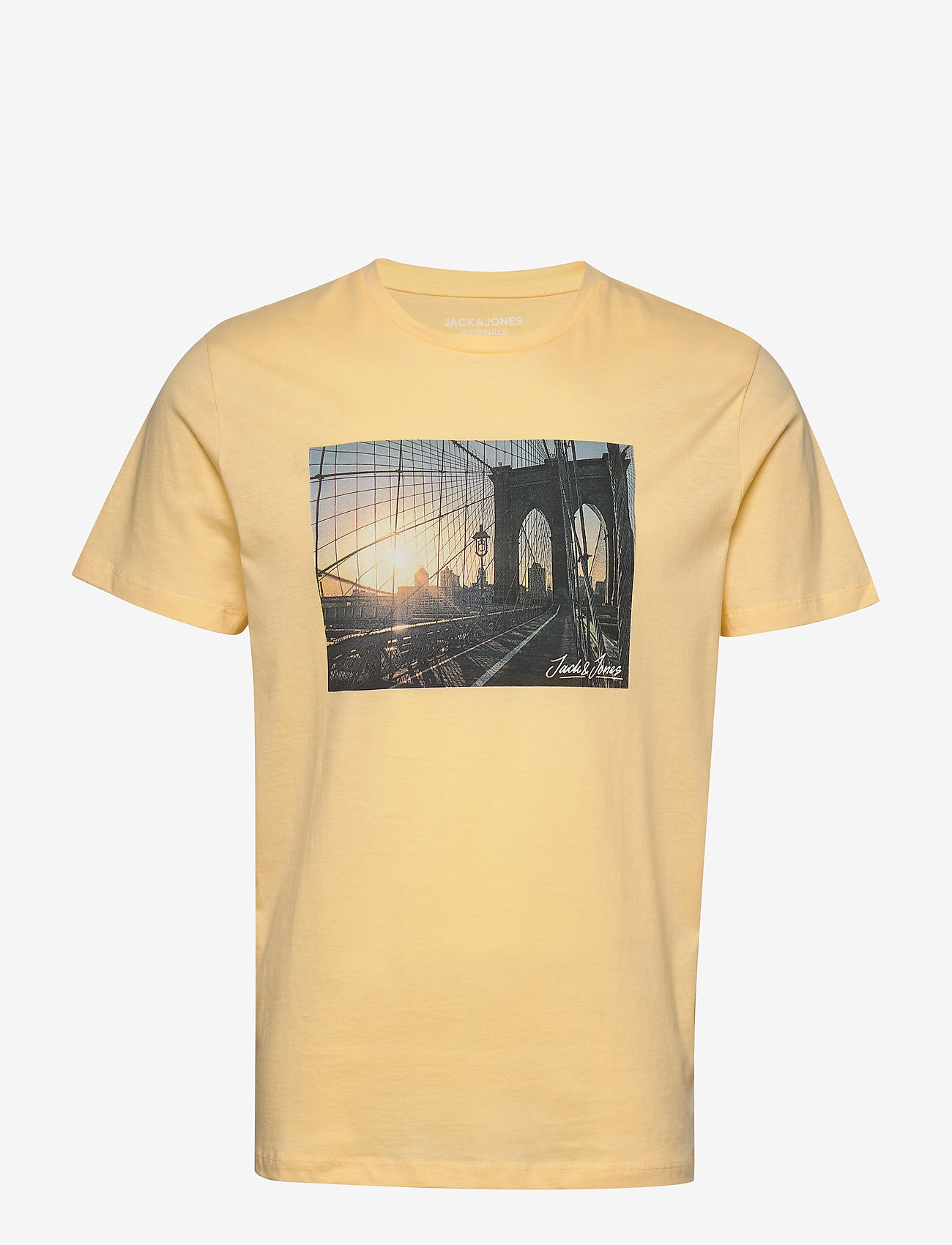 JORCAFE TEE SS CREW NECK - FLAN