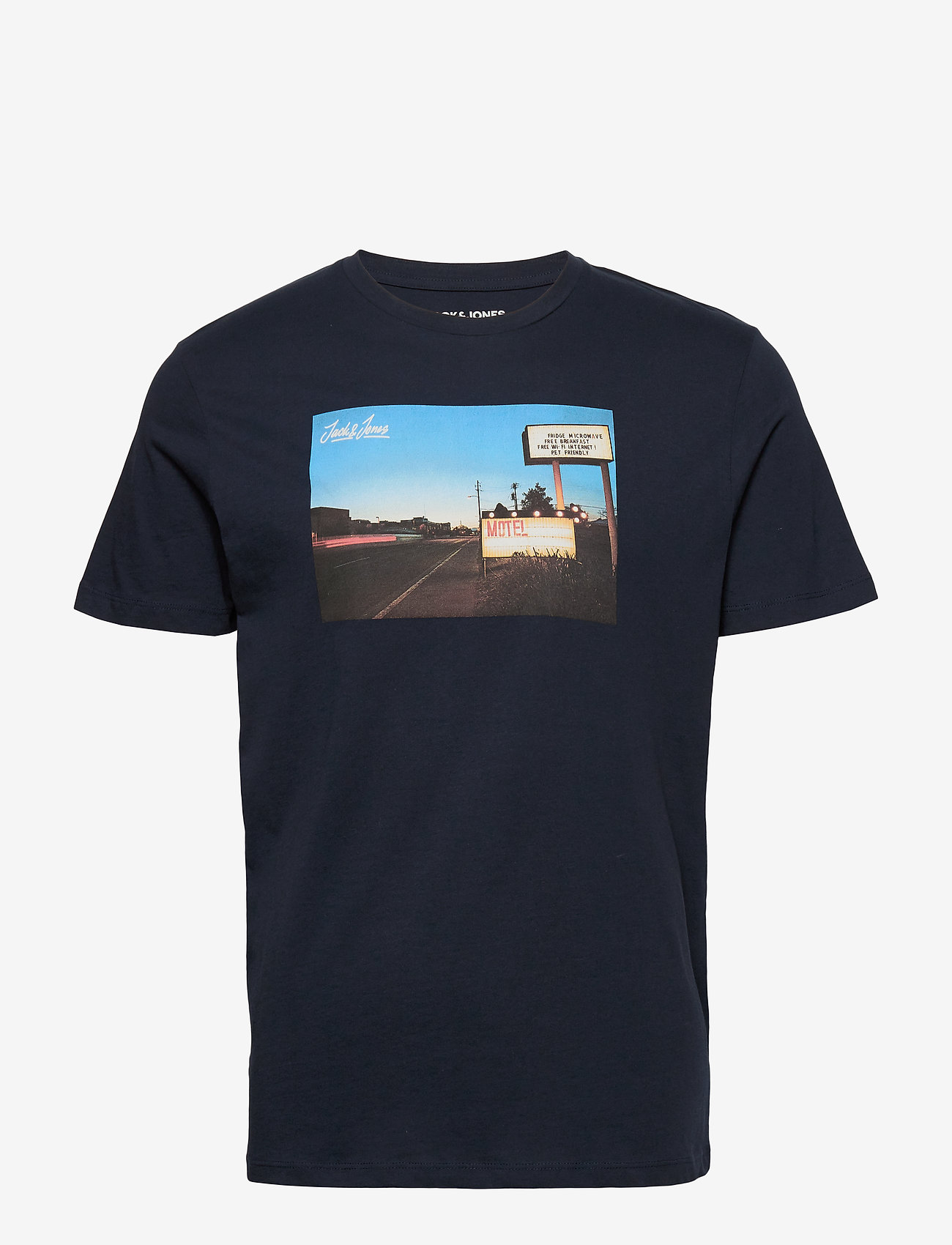 JORCAFE TEE SS CREW NECK - NAVY BLAZER