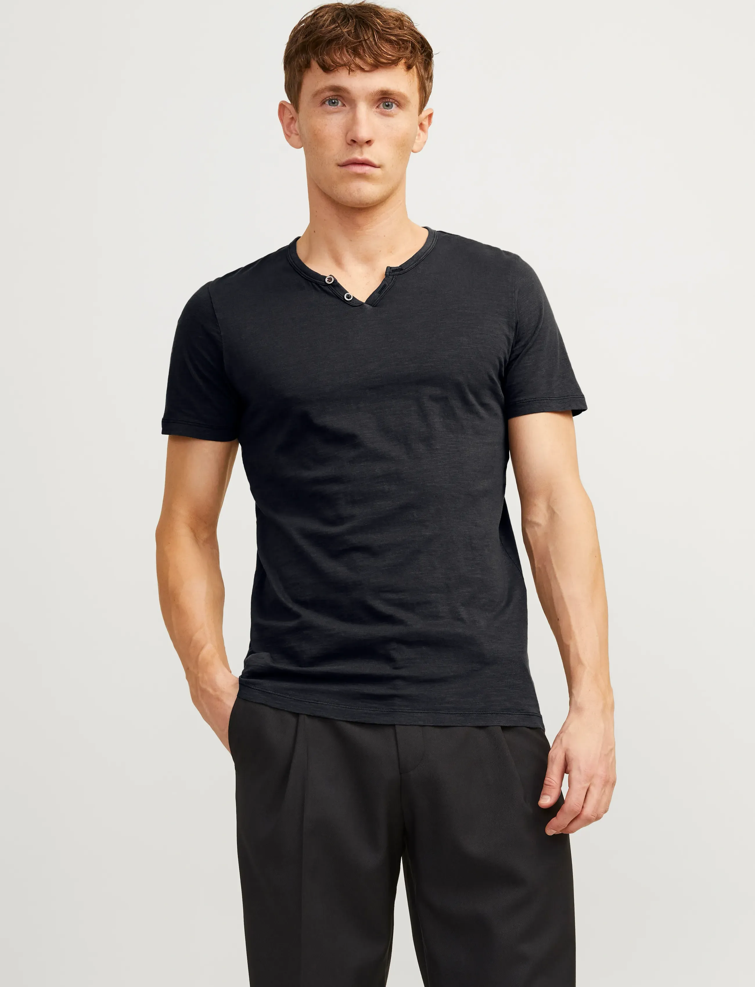 Jjesplit Neck Tee Ss Noos