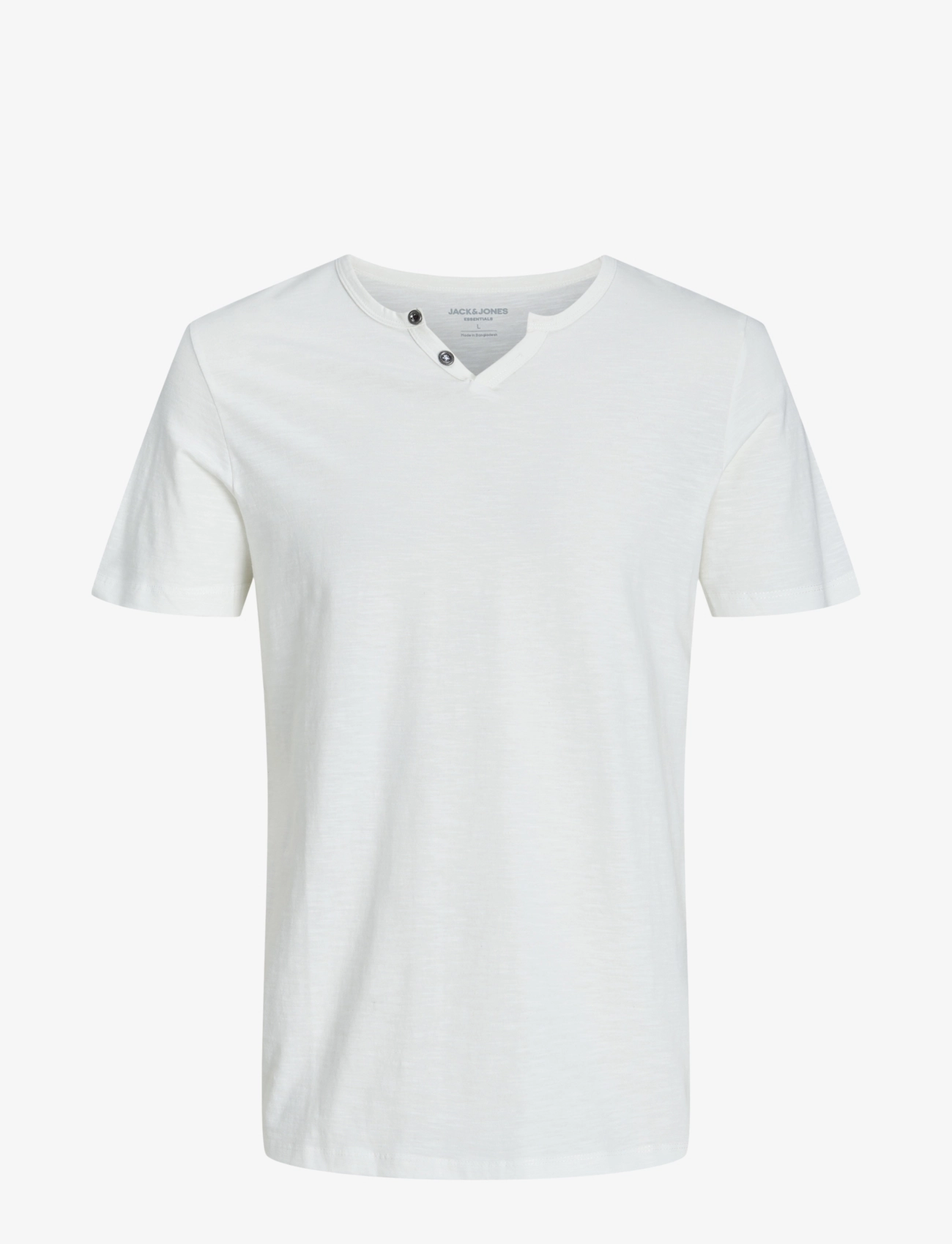 JACK & JONES Jjesplit Neck Tee Ss Noos Weiß - XXL - Herren