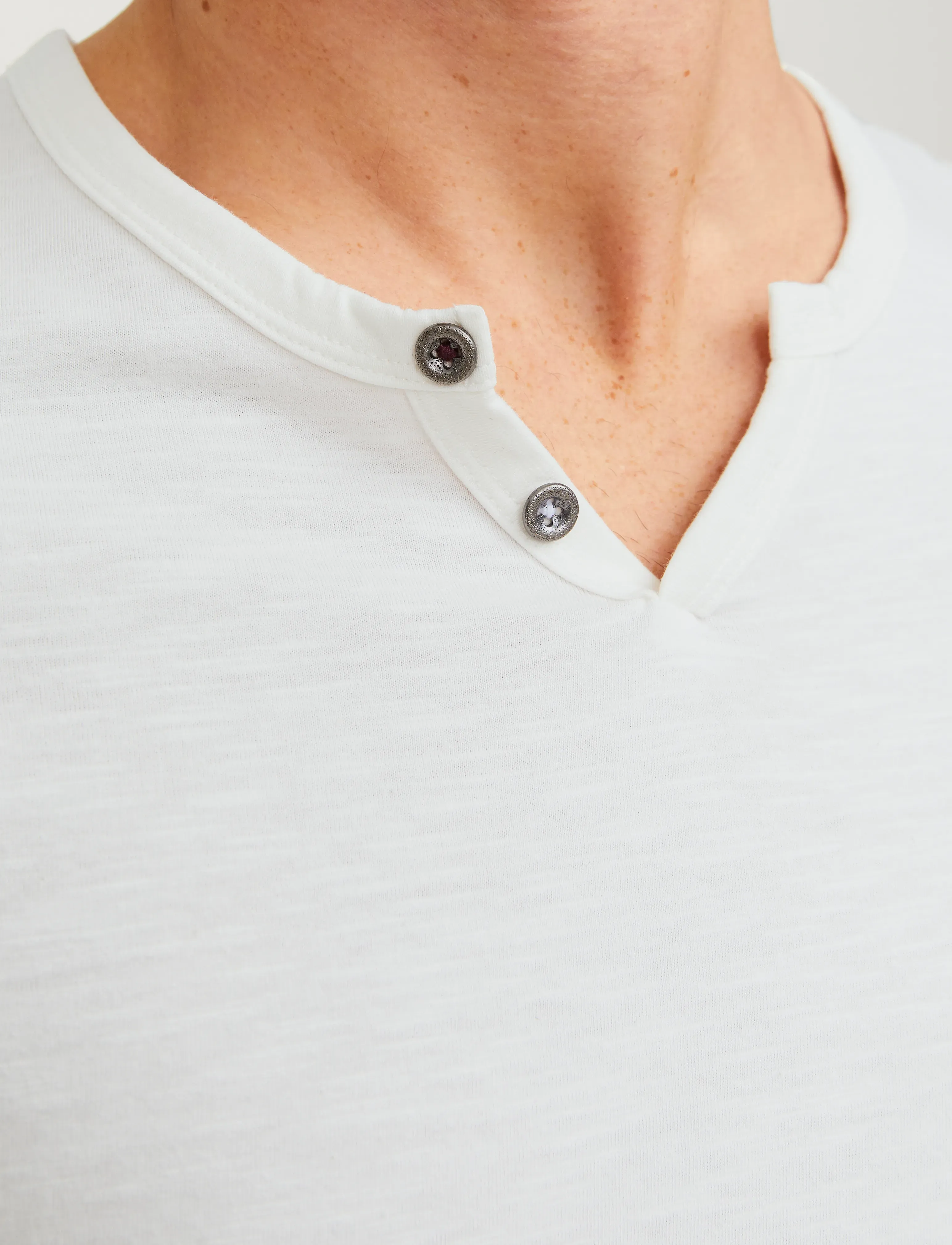 JACK & JONES Jjesplit Neck Tee Ss Noos t-shirts - bas herr – bild 6