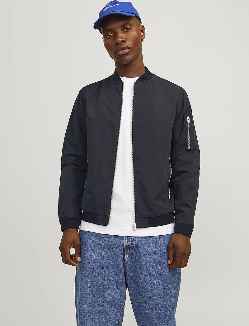 Jack & Jones - JJERUSH BOMBER NOOS - spring jackets - black - 0