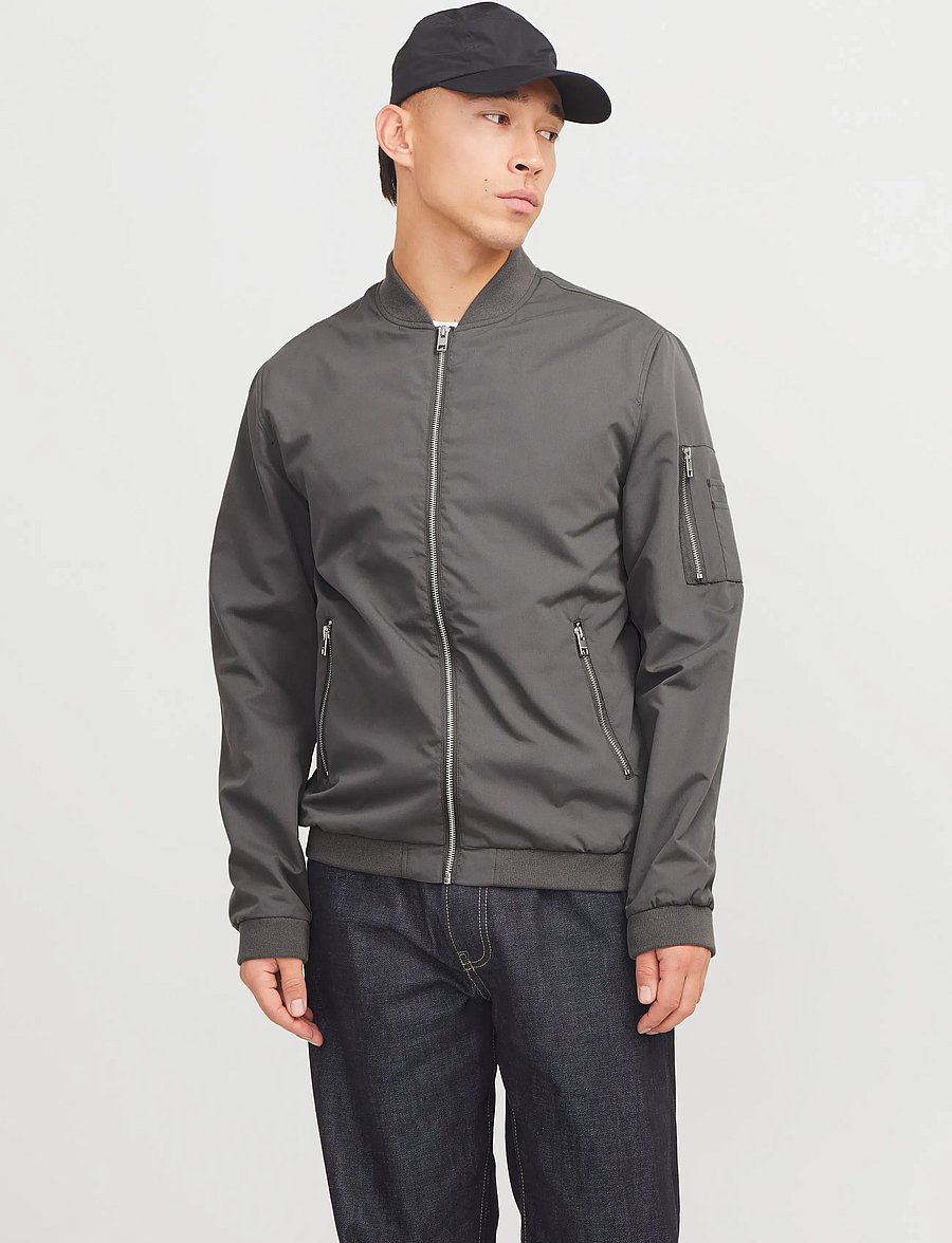 Jack & Jones - JJERUSH BOMBER NOOS - frühlingsjacken - castlerock - 0