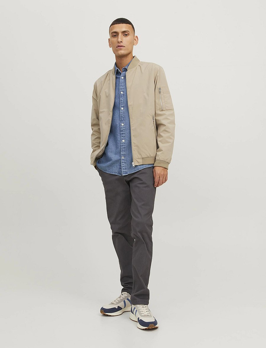 Jack & Jones - JJERUSH BOMBER NOOS - frühlingsjacken - crockery - 4