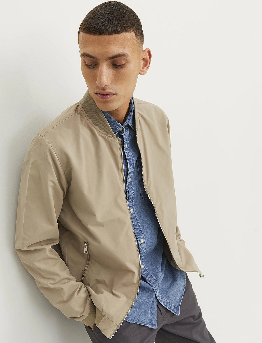 Jack & Jones - JJERUSH BOMBER NOOS - frühlingsjacken - crockery - 5