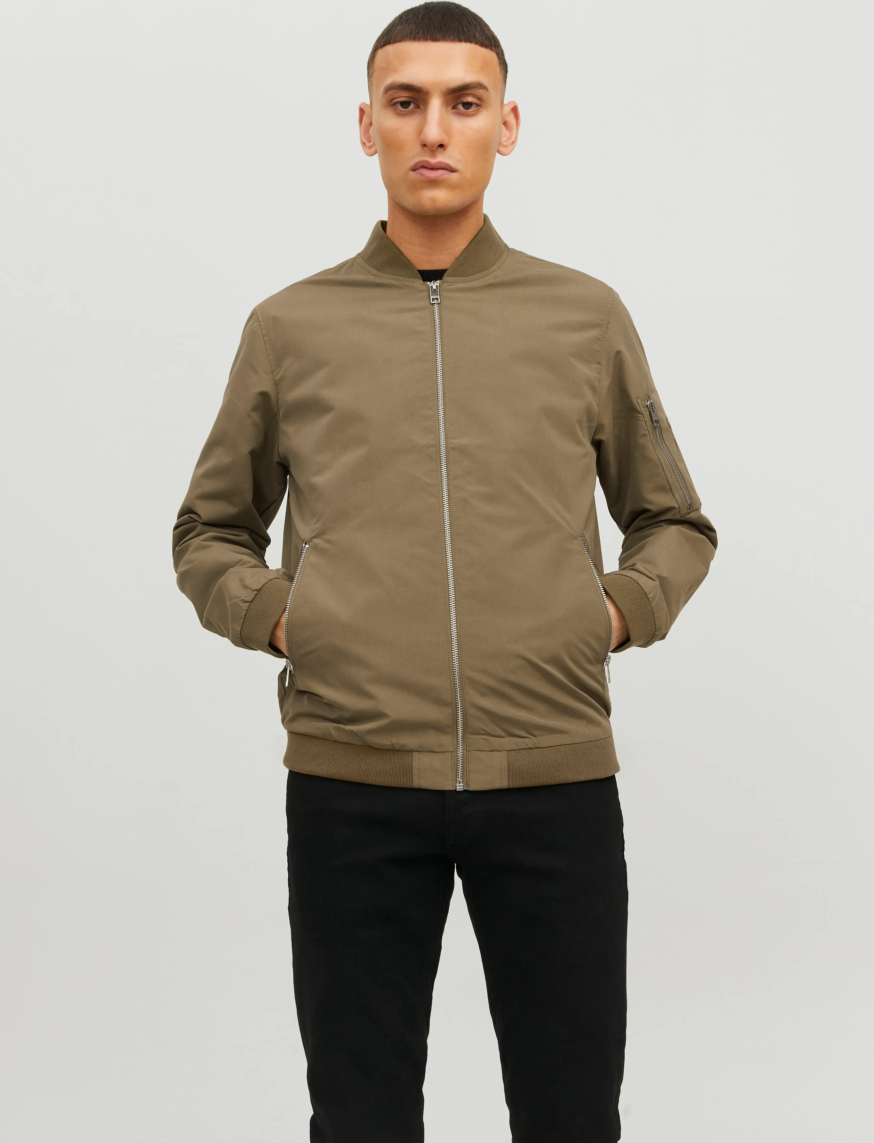 Jack & Jones Jjerush Bomber Noos, Mænd, Bomberjakke, Grøn, Str: M