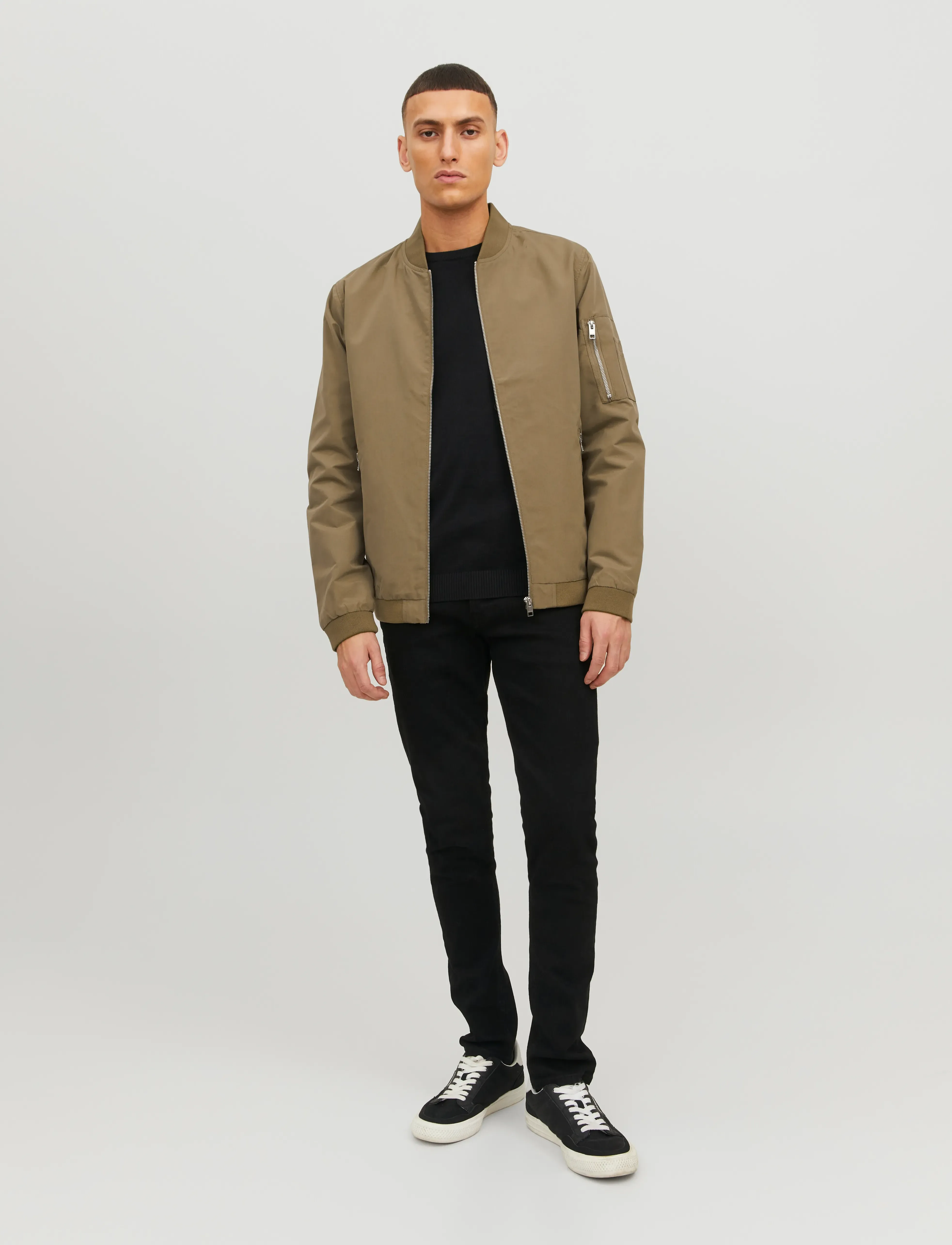 Jack & Jones - JJERUSH BOMBER NOOS - vårjackor - dusky green - 4