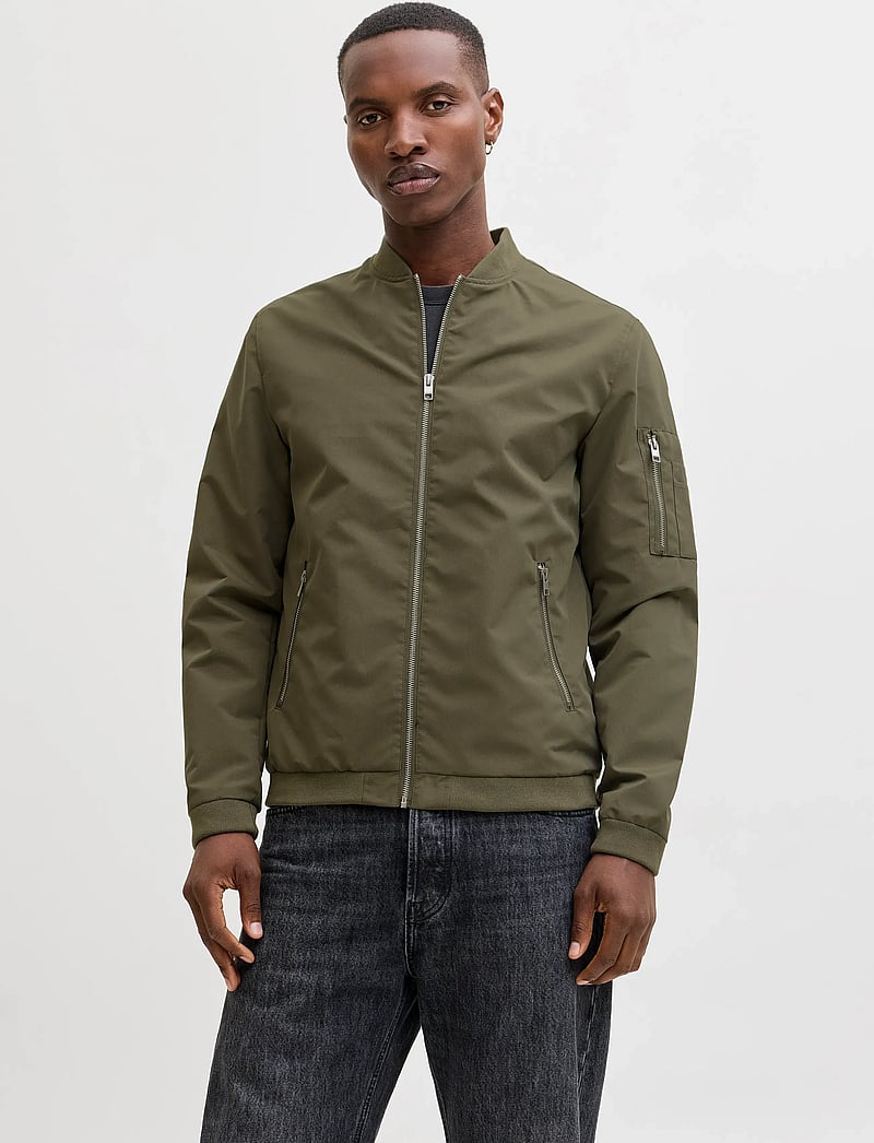 Jack & Jones - JJERUSH BOMBER NOOS - kevadjoped - dusty olive - 0
