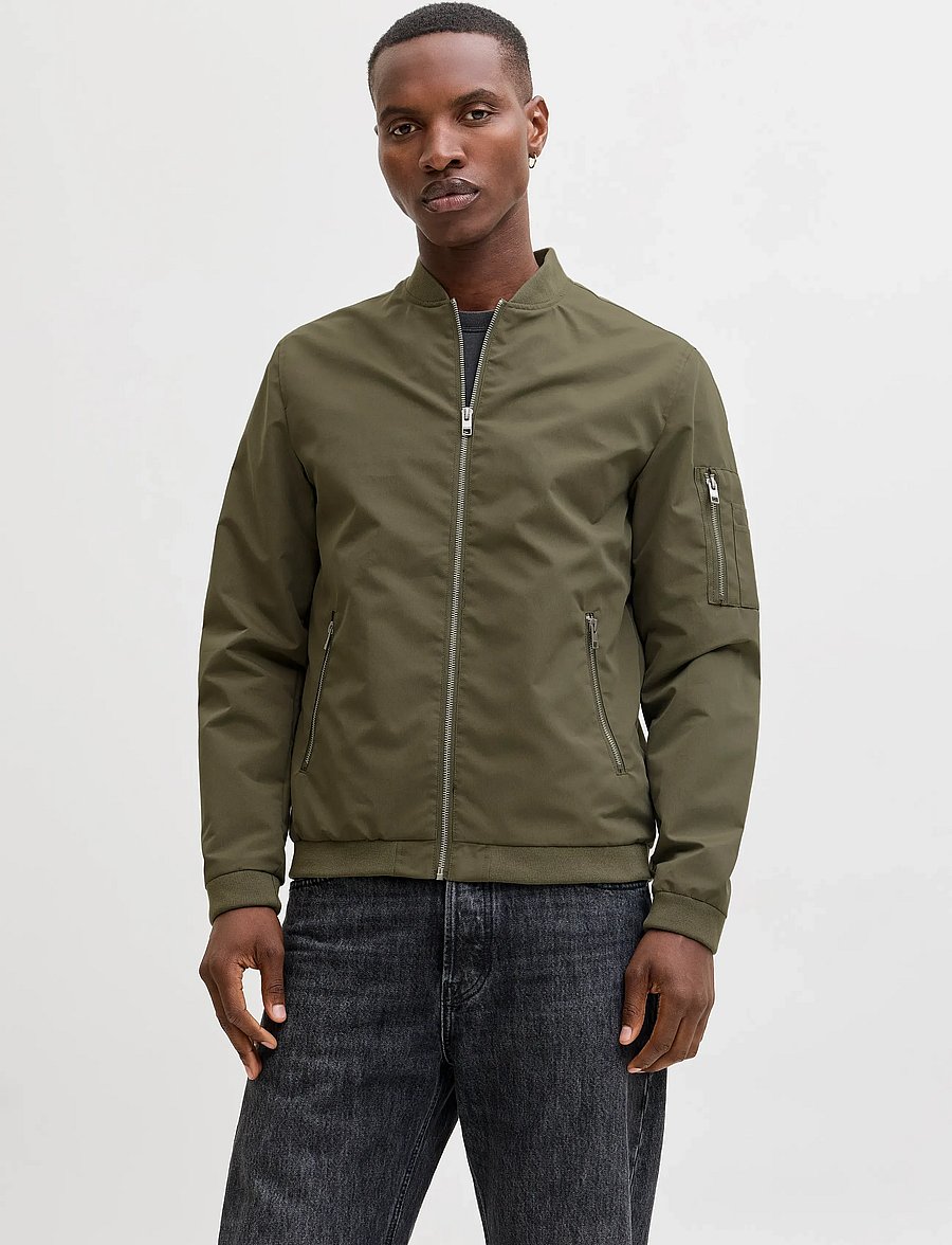 Jack & Jones - JJERUSH BOMBER NOOS - frühlingsjacken - dusty olive - 0