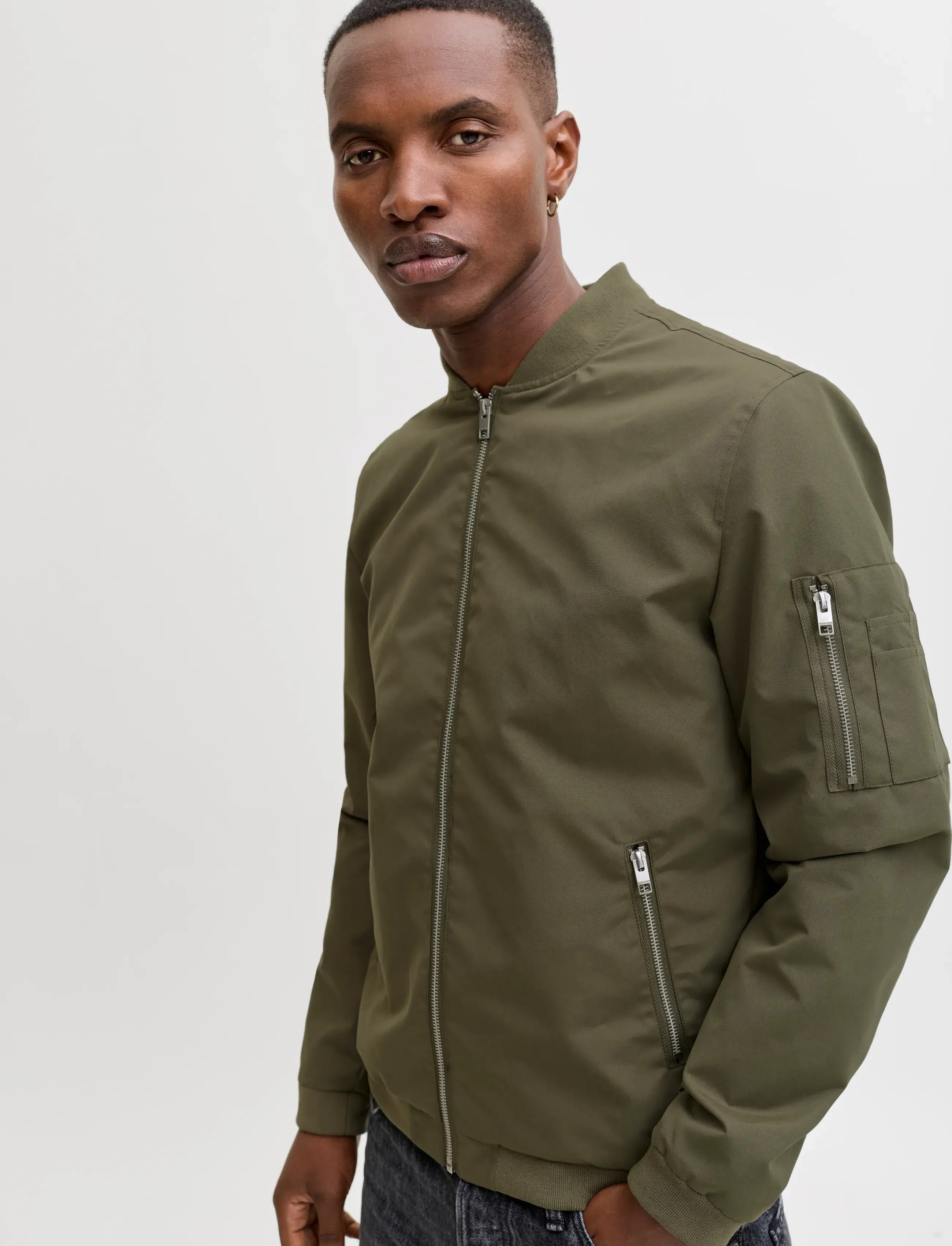 Jack & Jones - JJERUSH BOMBER NOOS - spring jackets - dusty olive - 4