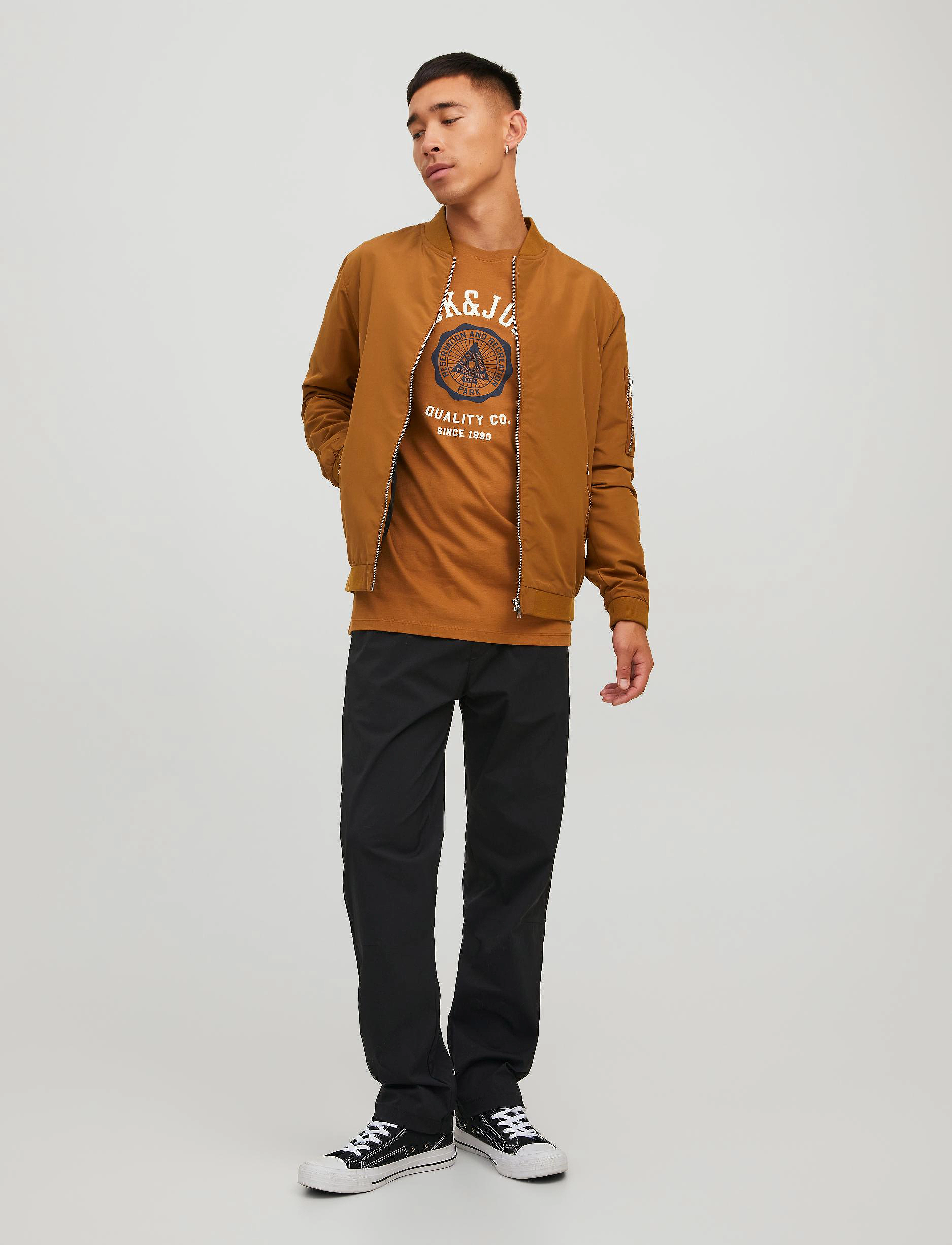 Jack & Jones - JJERUSH BOMBER NOOS - Üleriided - rubber - 3