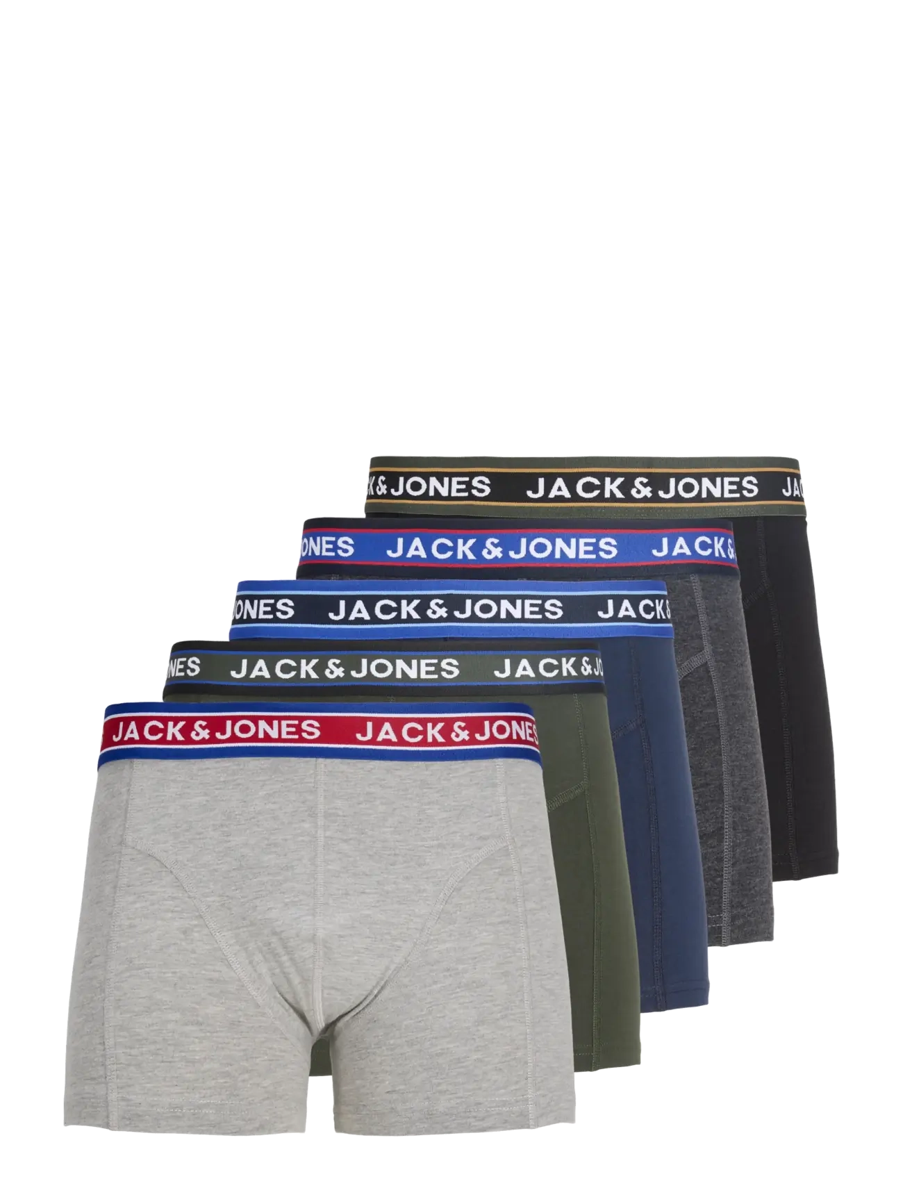 JACK & JONES Jacoliver Trunks 5 Pack Noos Schwarz - XXL - Herren