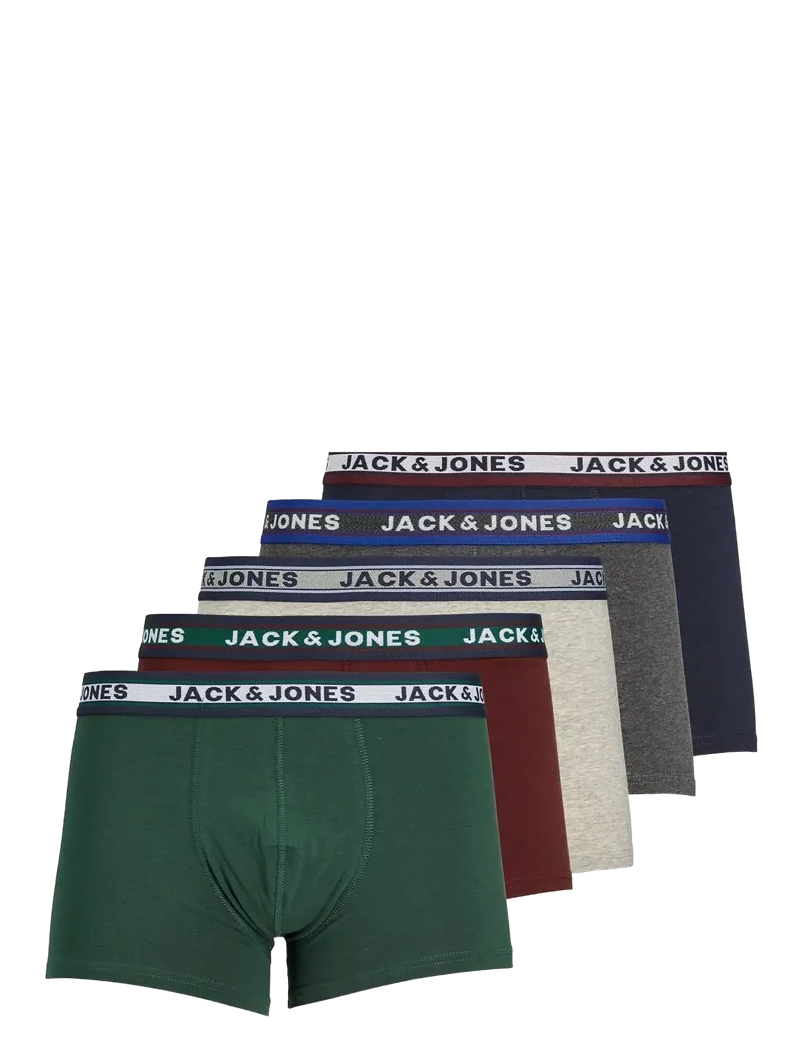 JACK & JONES Jacoliver Trunks 5 Pack Noos Grau - XL - Herren