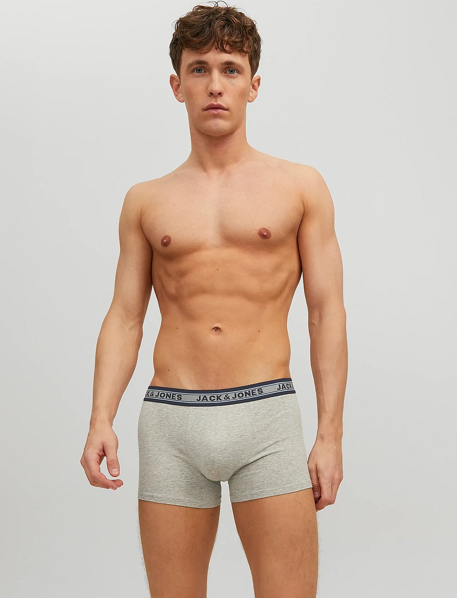 Jack & Jones - JACOLIVER TRUNKS 5 PACK NOOS - unterhosen im multipack - dark grey melange - 0