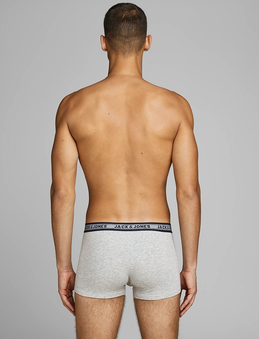 Jack & Jones - JACOLIVER TRUNKS 5 PACK NOOS - unterhosen im multipack - dark grey melange - 4