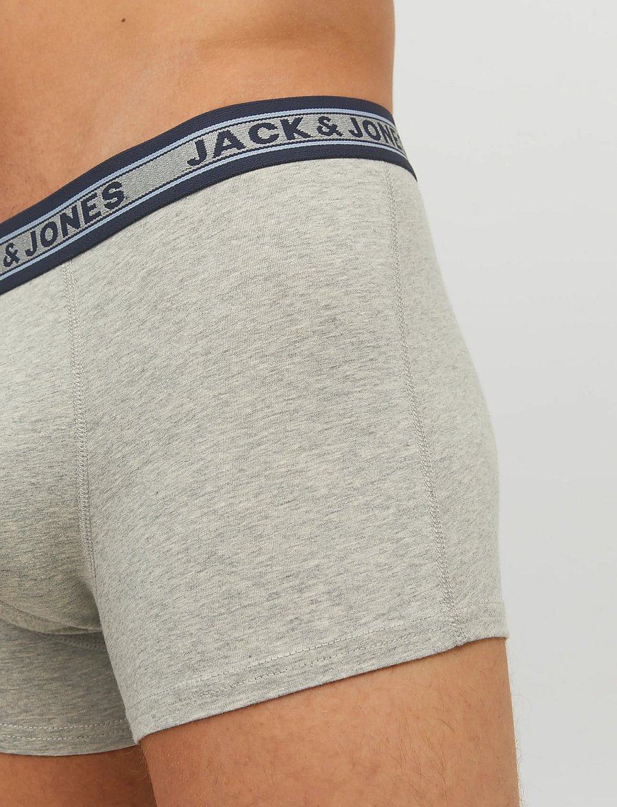 Jack & Jones - JACOLIVER TRUNKS 5 PACK NOOS - unterhosen im multipack - dark grey melange - 5