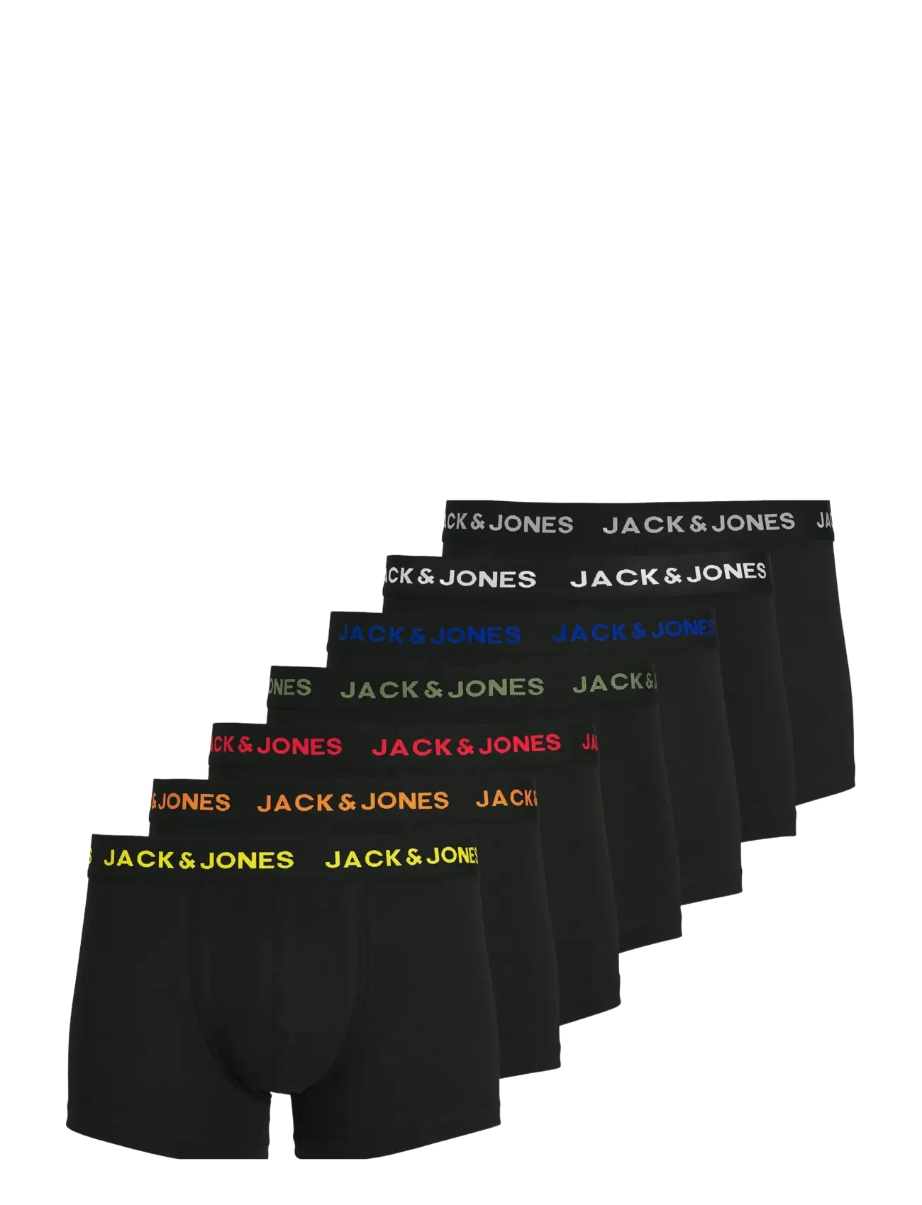 JACK & JONES Jacbasic Trunks 7 Pack Noos Schwarz - S - Herren