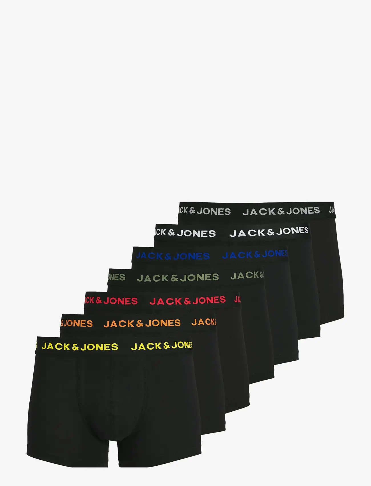 Jack & Jones - JACBASIC TRUNKS 7 PACK NOOS - kingitused alla 50€ - black - 0