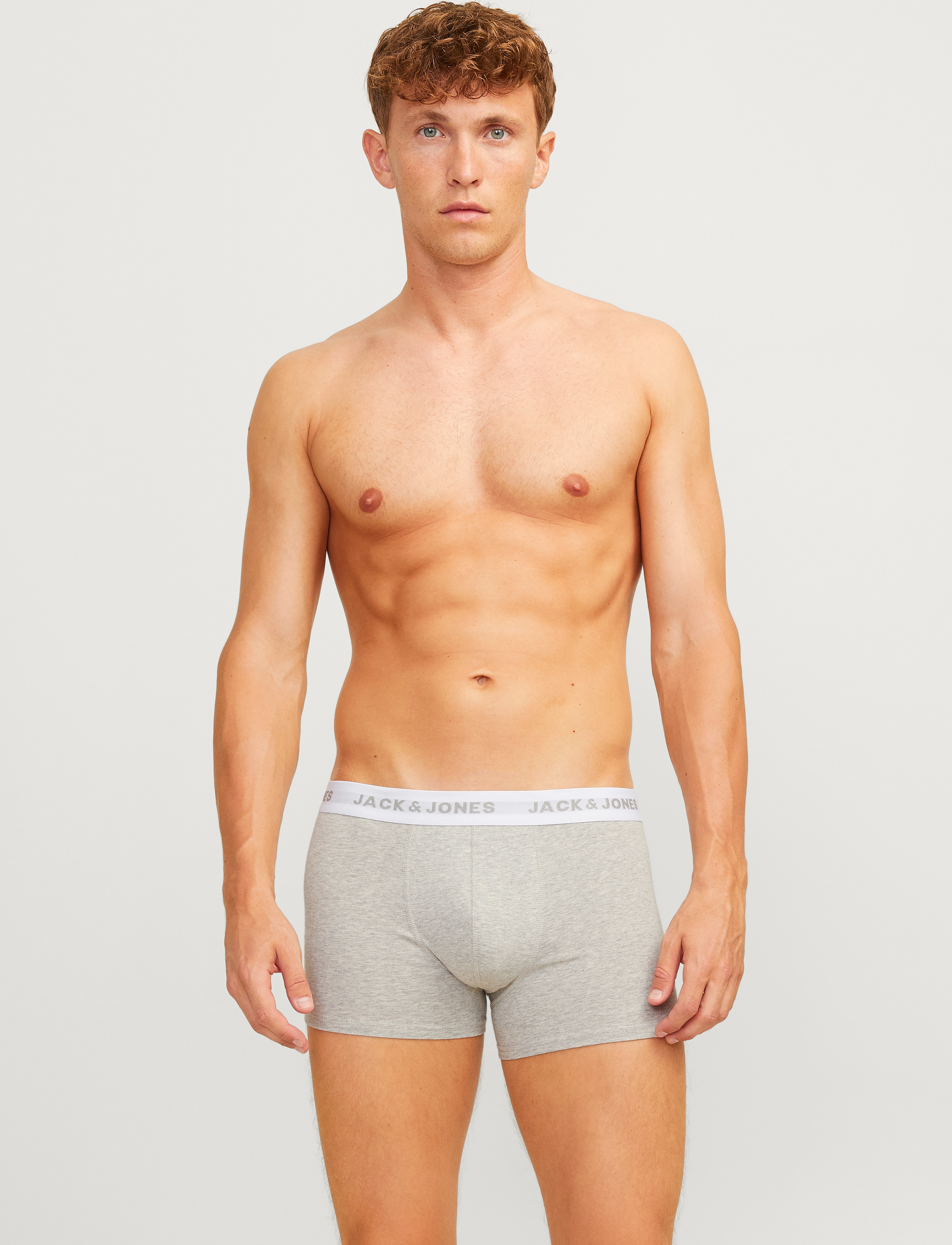 Jack & Jones Jacbasic Trunks 7 Pack Noos, XXL, Grey, Undertøj > Boksere, Herre