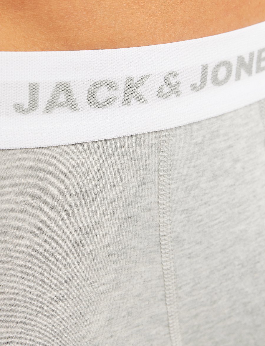 Jack & Jones - JACBASIC TRUNKS 7 PACK - unterhosen im multipack - light grey melange - 4