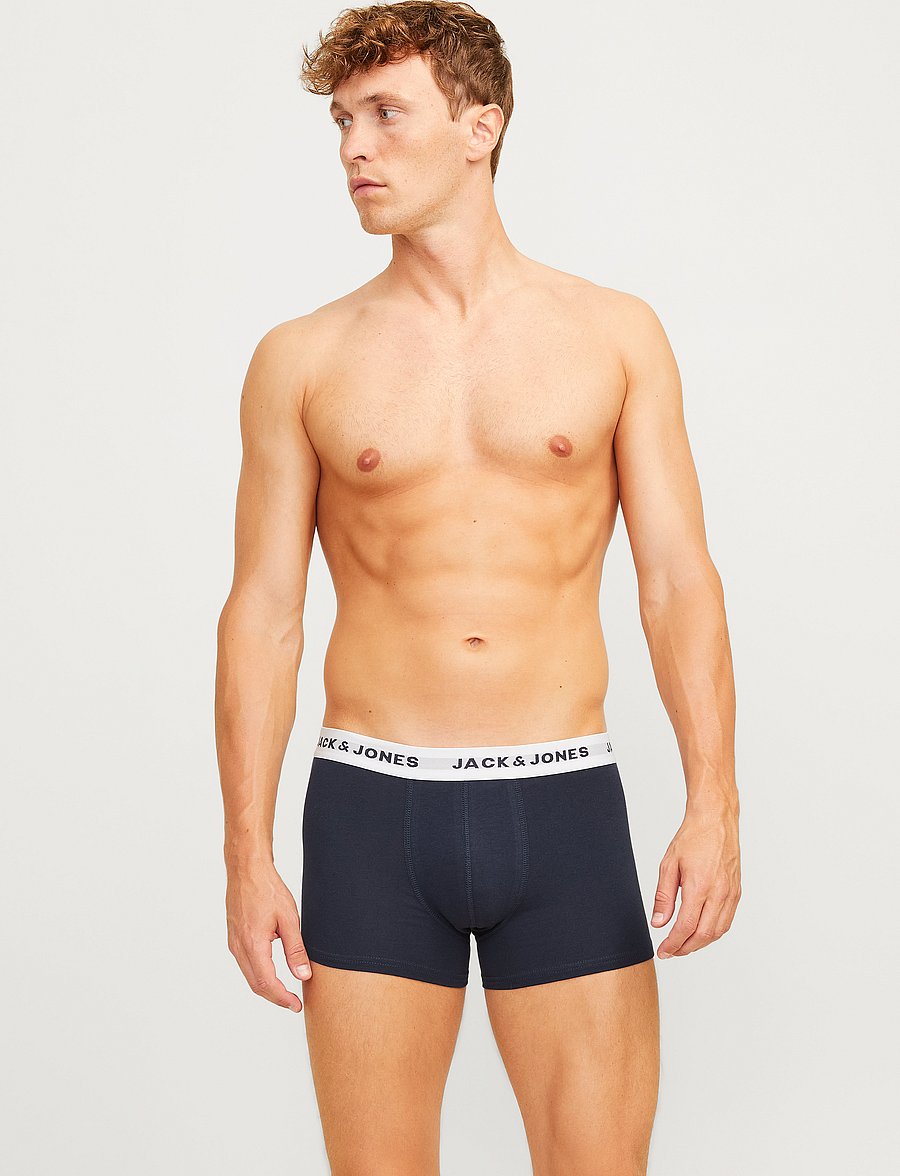 Jack & Jones - JACBASIC TRUNKS 7 PACK - unterhosen im multipack - light grey melange - 5