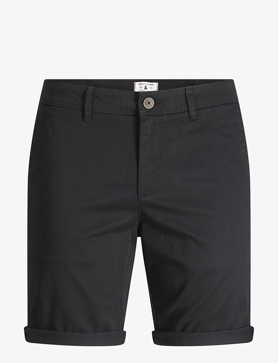 Jack & Jones - JPSTBOWIE SHORTS SOLID REG SN - lühikesed chino-püksid - black - 1