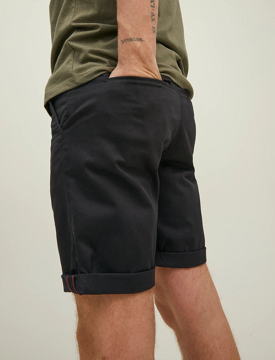 Jack & Jones - JPSTBOWIE SHORTS SOLID REG SN - lühikesed chino-püksid - black - 5