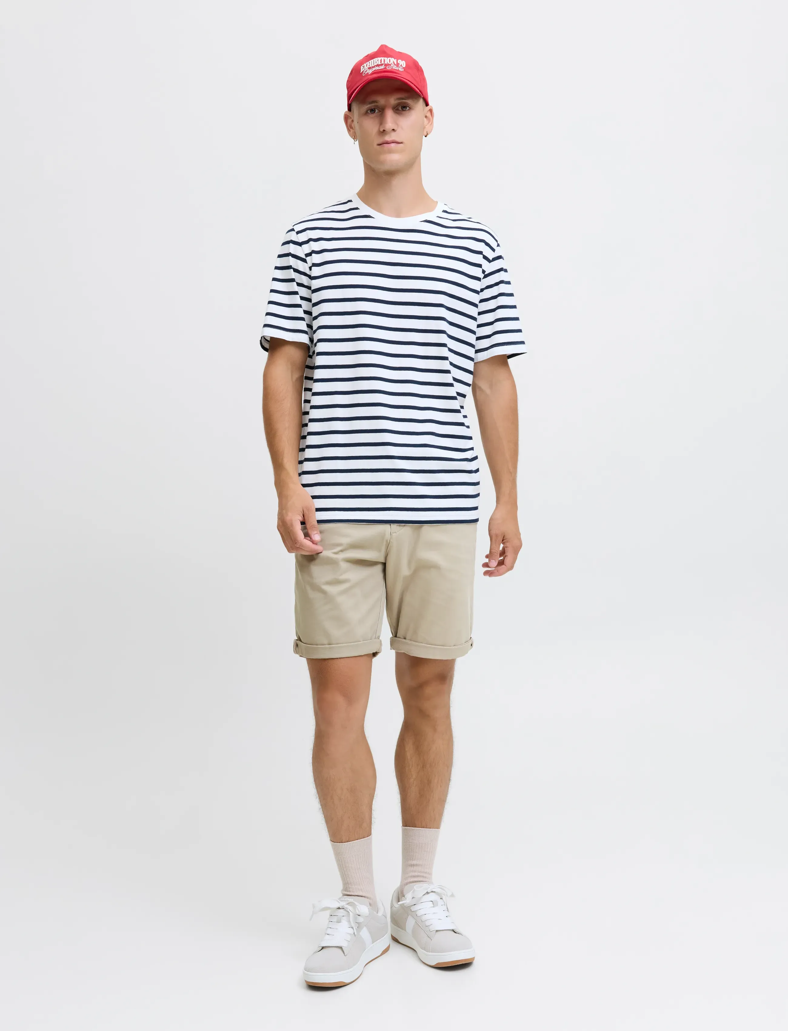 Jack & Jones - JPSTBOWIE SHORTS SOLID REG SN - chino lühikesed püksid - crockery - 4