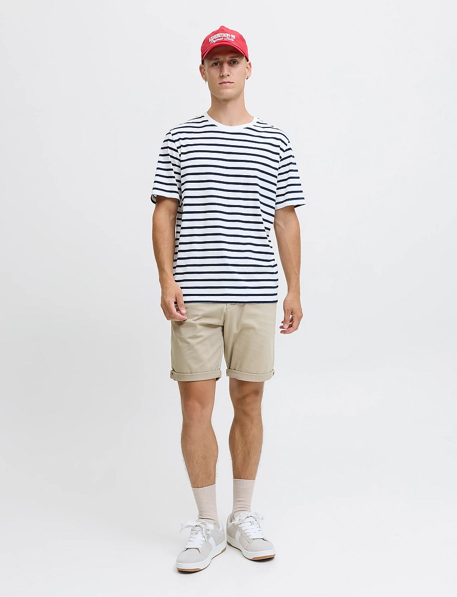 Jack & Jones - JPSTBOWIE SHORTS SOLID REG SN - lühikesed chino-püksid - crockery - 4