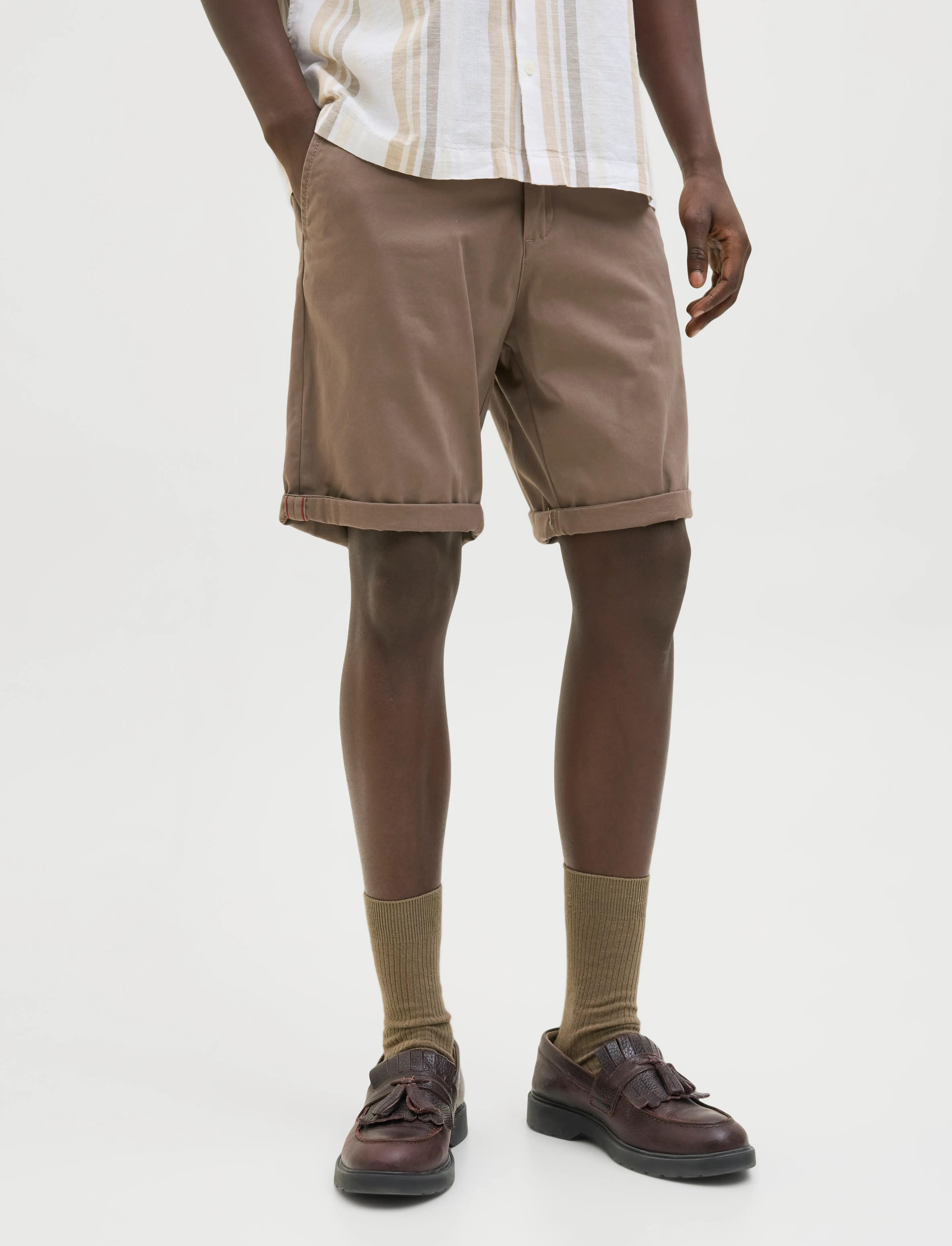 Jack & Jones Jpstbowie Shorts Solid Reg Sn, S, Shorts, Braun - Chinos Männerswear