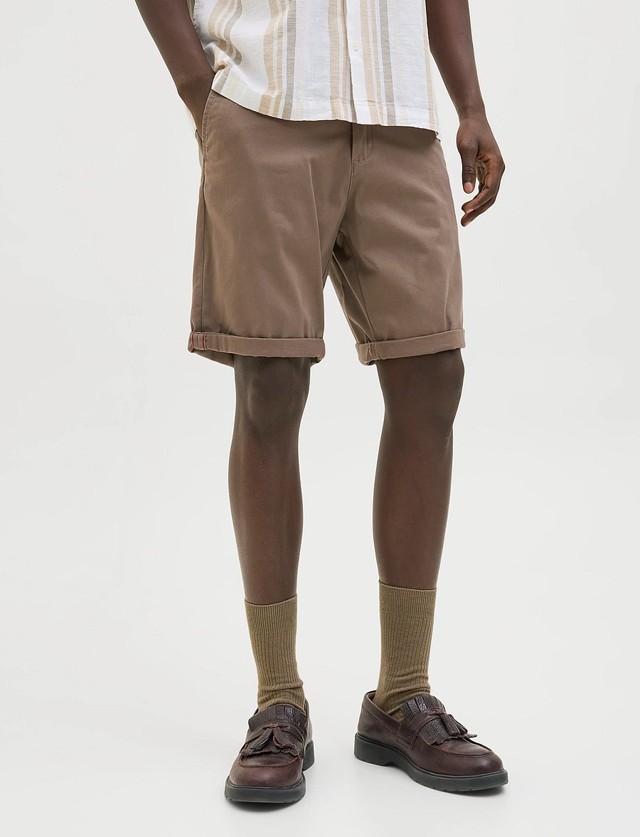 Jack & Jones - JPSTBOWIE SHORTS SOLID REG SN - chinos shorts - morel - 0