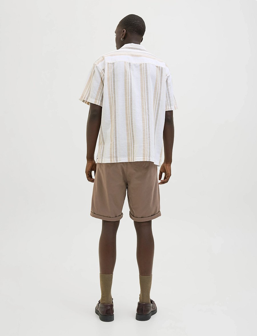 Jack & Jones - JPSTBOWIE SHORTS SOLID REG SN - chinos shorts - morel - 3