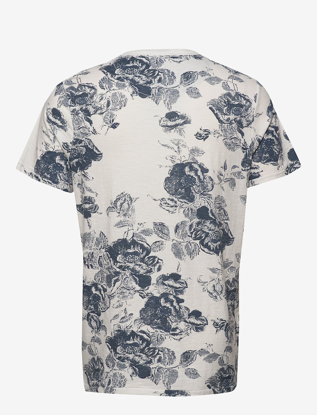 Jack & Jones - JPRCALEB BLU. AOP TEE SS CREW NECK - cloud dancer - 1