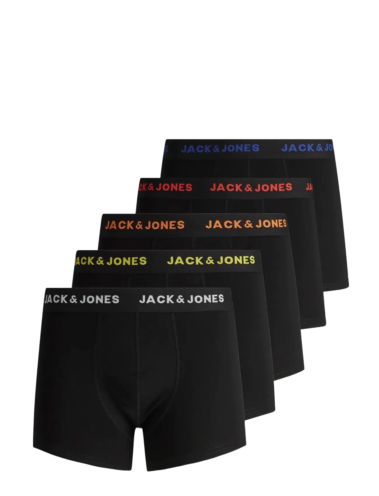 JACK & JONES Jacblack Friday Trunks 5 Pack Box Ln Schwarz - S - Herren