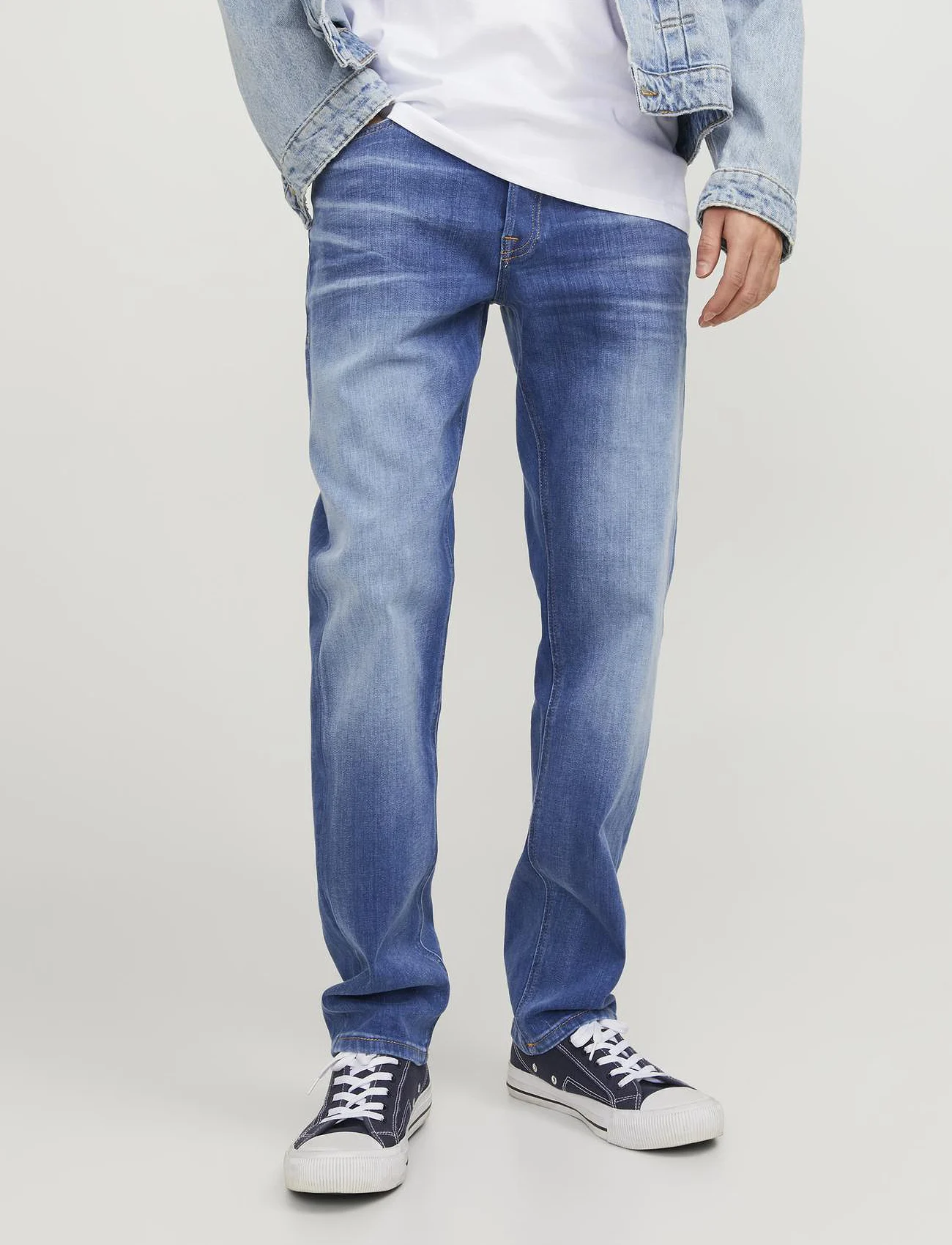 Jack & Jones - JJIMIKE JJORIGINAL JOS 411 - tapered jeans - blue denim - 0