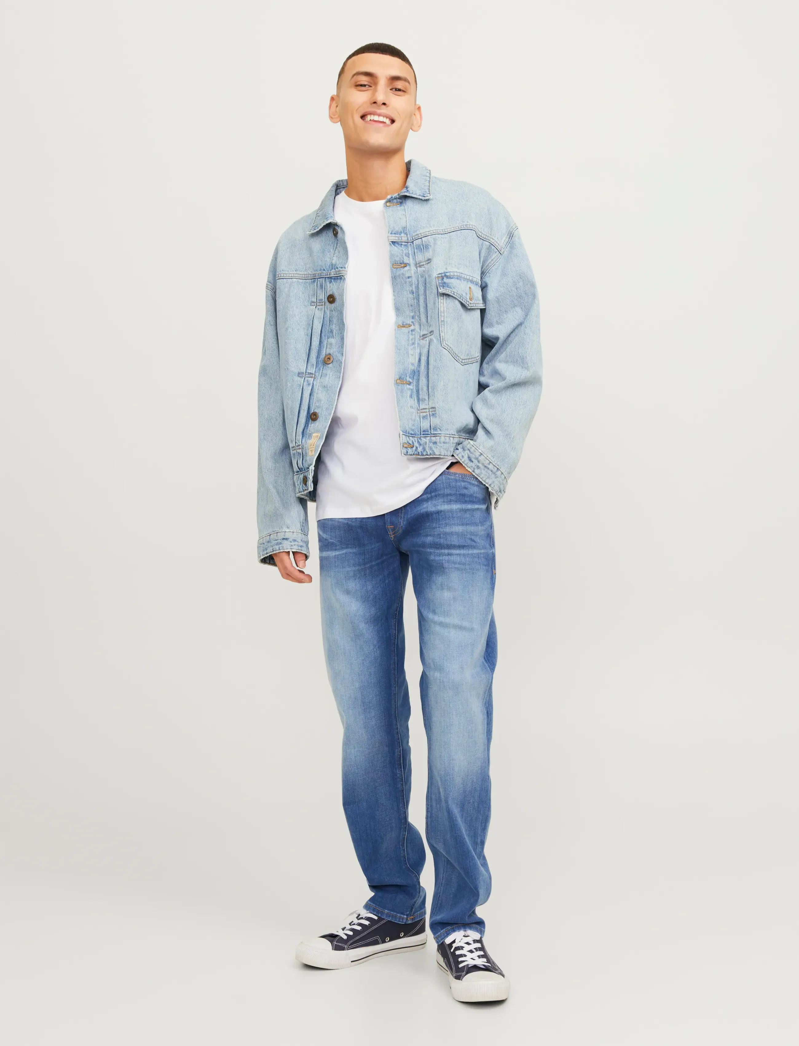 Jack & Jones - JJIMIKE JJORIGINAL JOS 411 - tapered-lõikega teksad - blue denim - 4