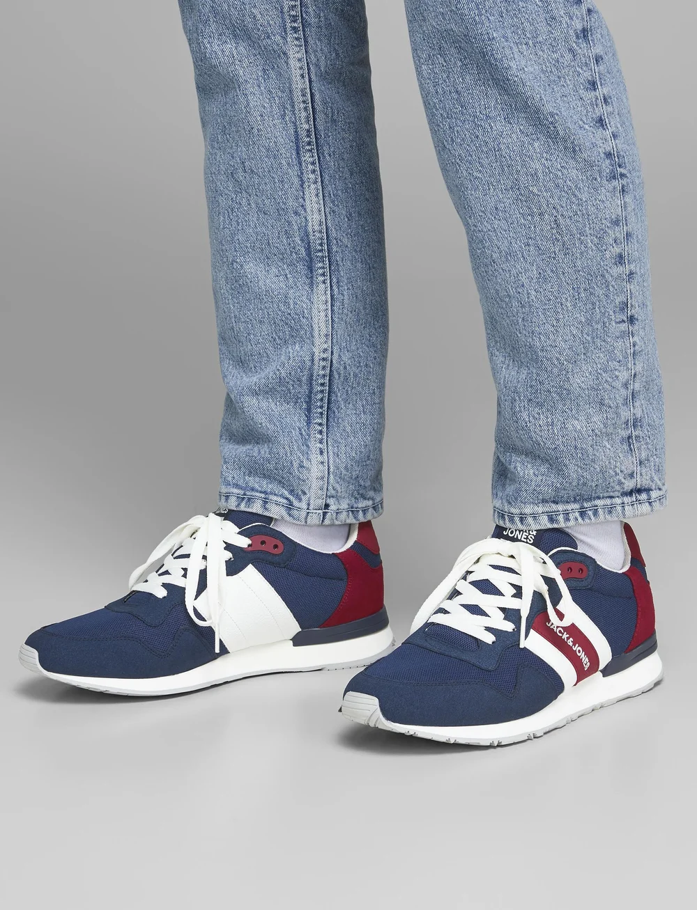 Jack & Jones - JFWSTELLAR MESH MAJOLICA BLUE NOOS - niedriger schnitt - majolica blue - 0