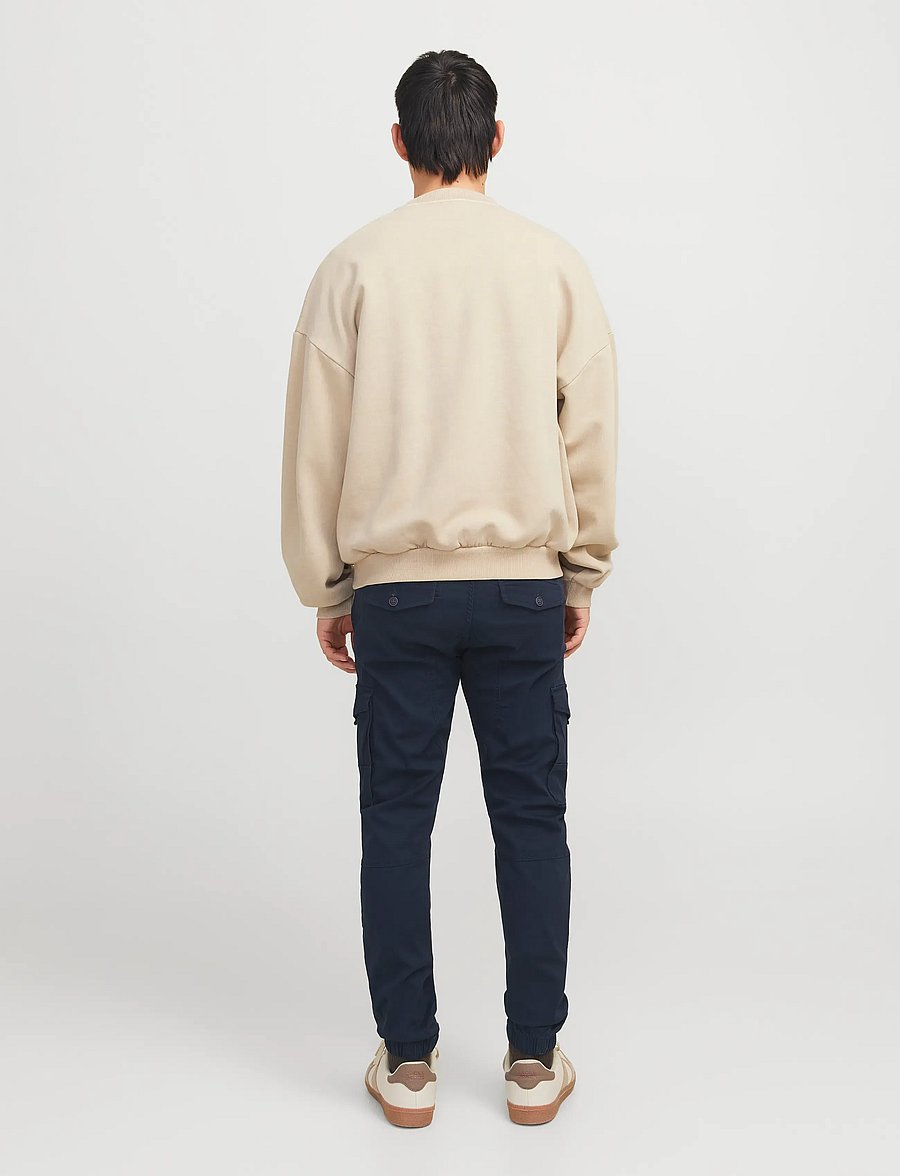 Jack & Jones - JPSTPAUL FLAKE CARGO NAVY BLAZER NOOS - cargohosen - navy blazer - 3
