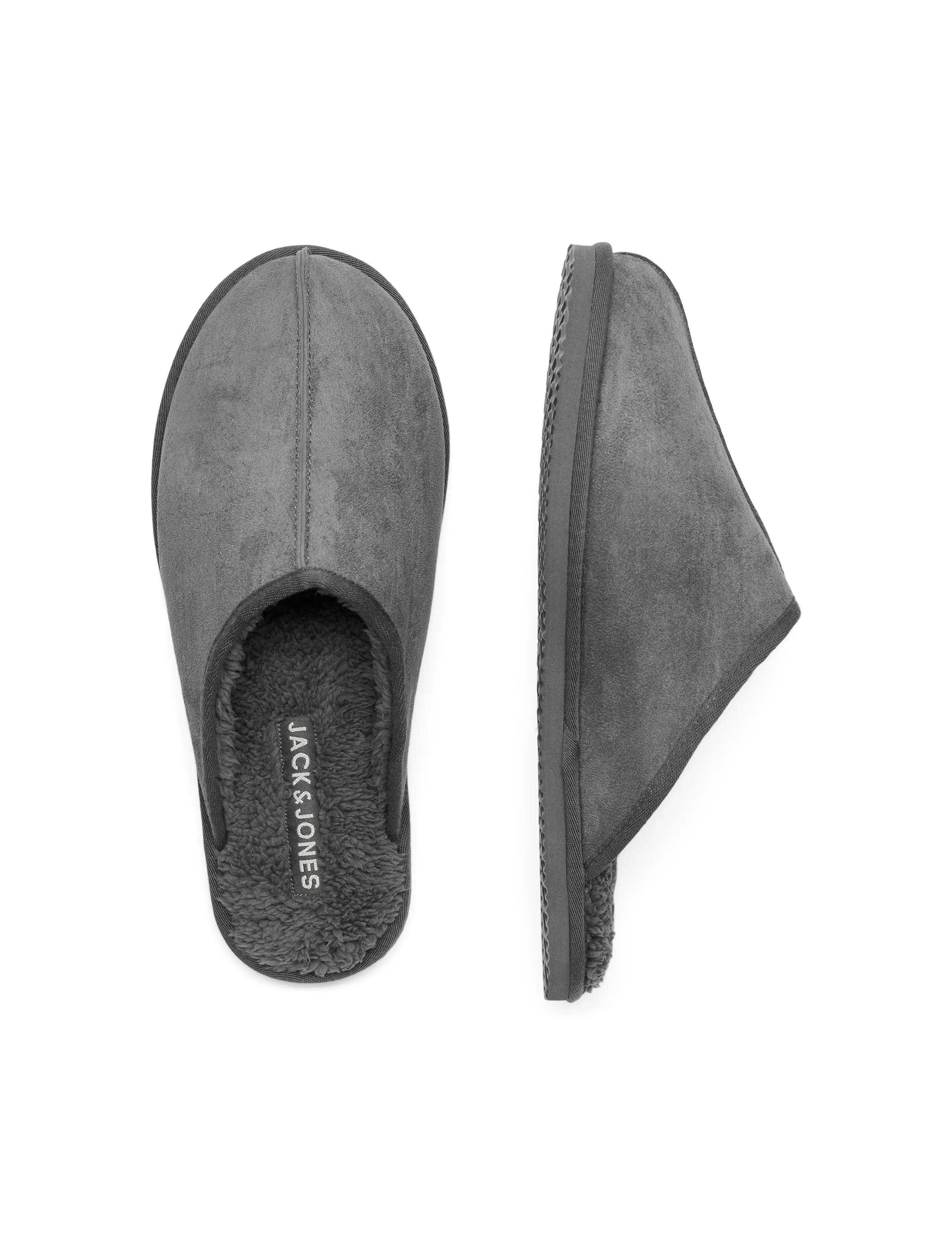 Jack & Jones JFWDUDELY MICROFIBER SLIPPER CASTLERO LN - Sussid - CASTLEROCK / grey